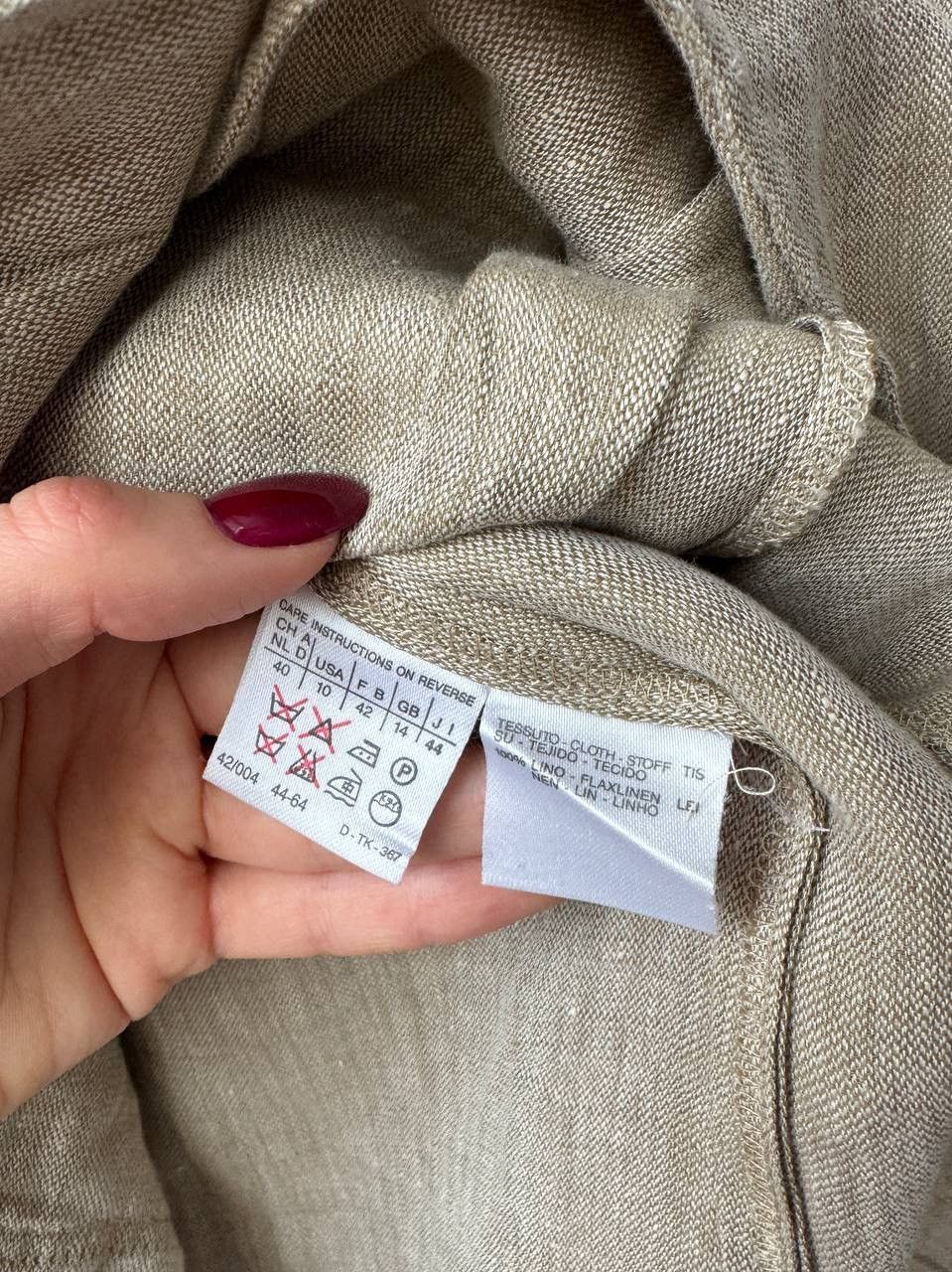 Max Mara Max Mara Weekend Women's Bronze Brown Linen Blazer Jacket Size S / US 4 / IT 40 - 6 Thumbnail