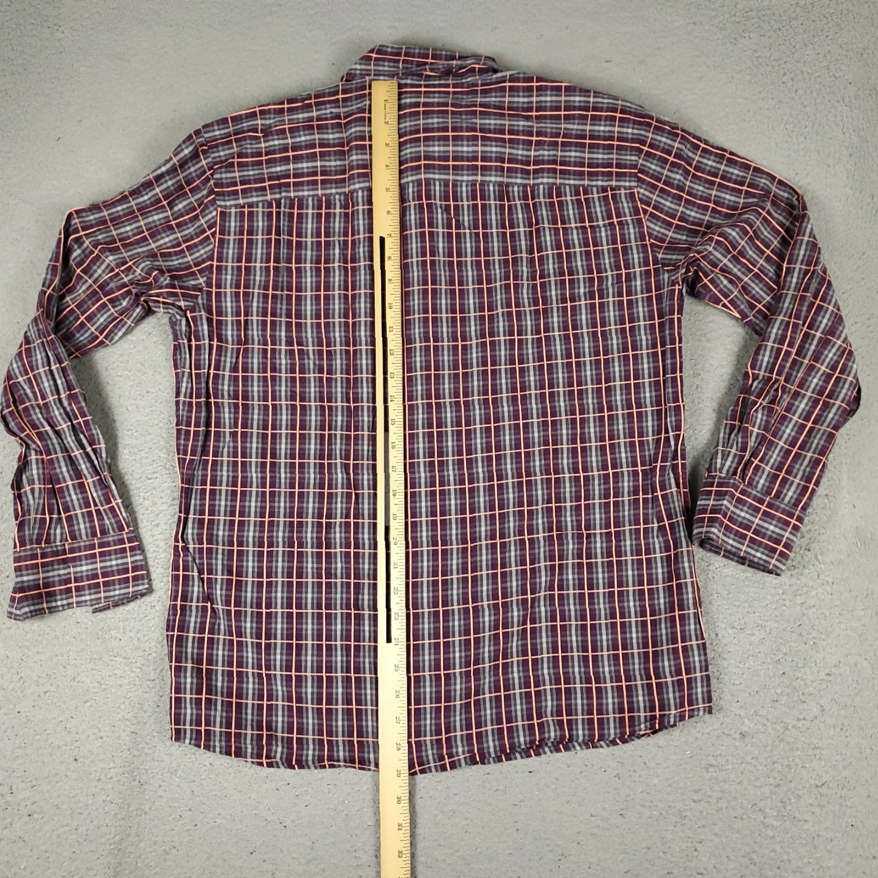 Faconnable VINTAGE Faconnable Shirt Mens Size M Purple Plaid Button-Up Long Sleeve/Casual/Business/Workwear Mens Shirt Size US M / EU 48-50 / 2 - 3 Thumbnail