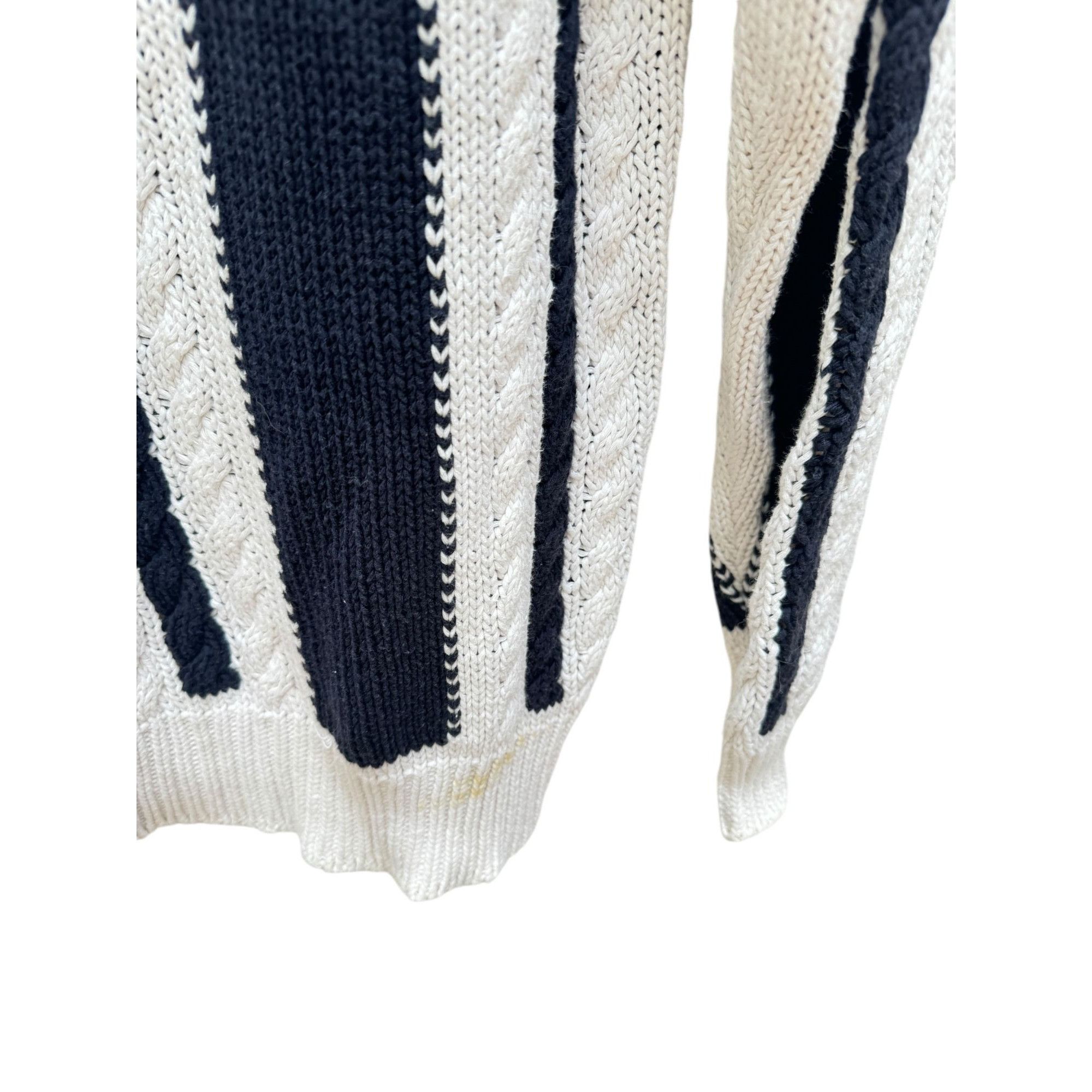 Vintage Heavy Cream / Black Knit Size US L / EU 52-54 / 3 - 5 Thumbnail