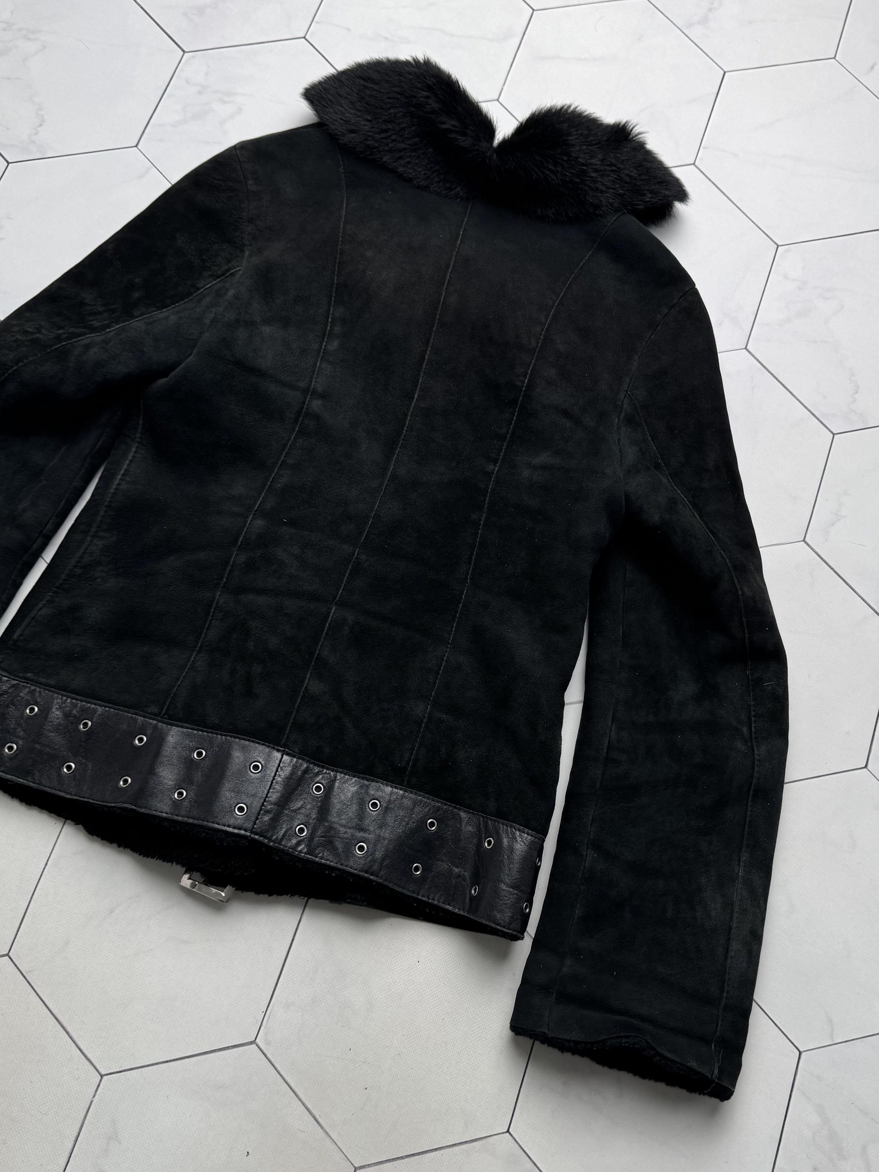 Vintage Vintage Real Sheepskin Cropped Jacket With Straps(B409)E2D15 Size S / US 4 / IT 40 - 23 Thumbnail