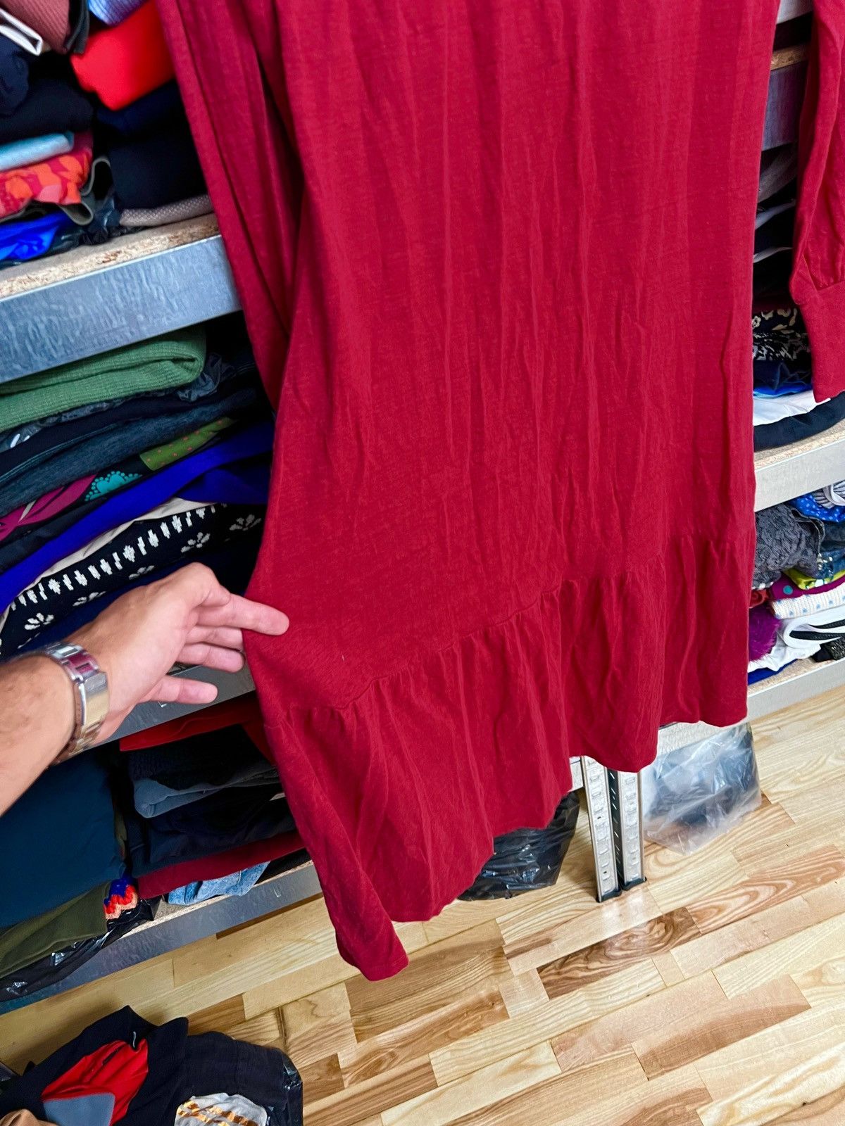 Gudrun Sjoden Gudrun Sjoden Linen Knit Maxi Dress Long Sleeve Tunic Top S Size S / US 4 / IT 40 - 4 Thumbnail