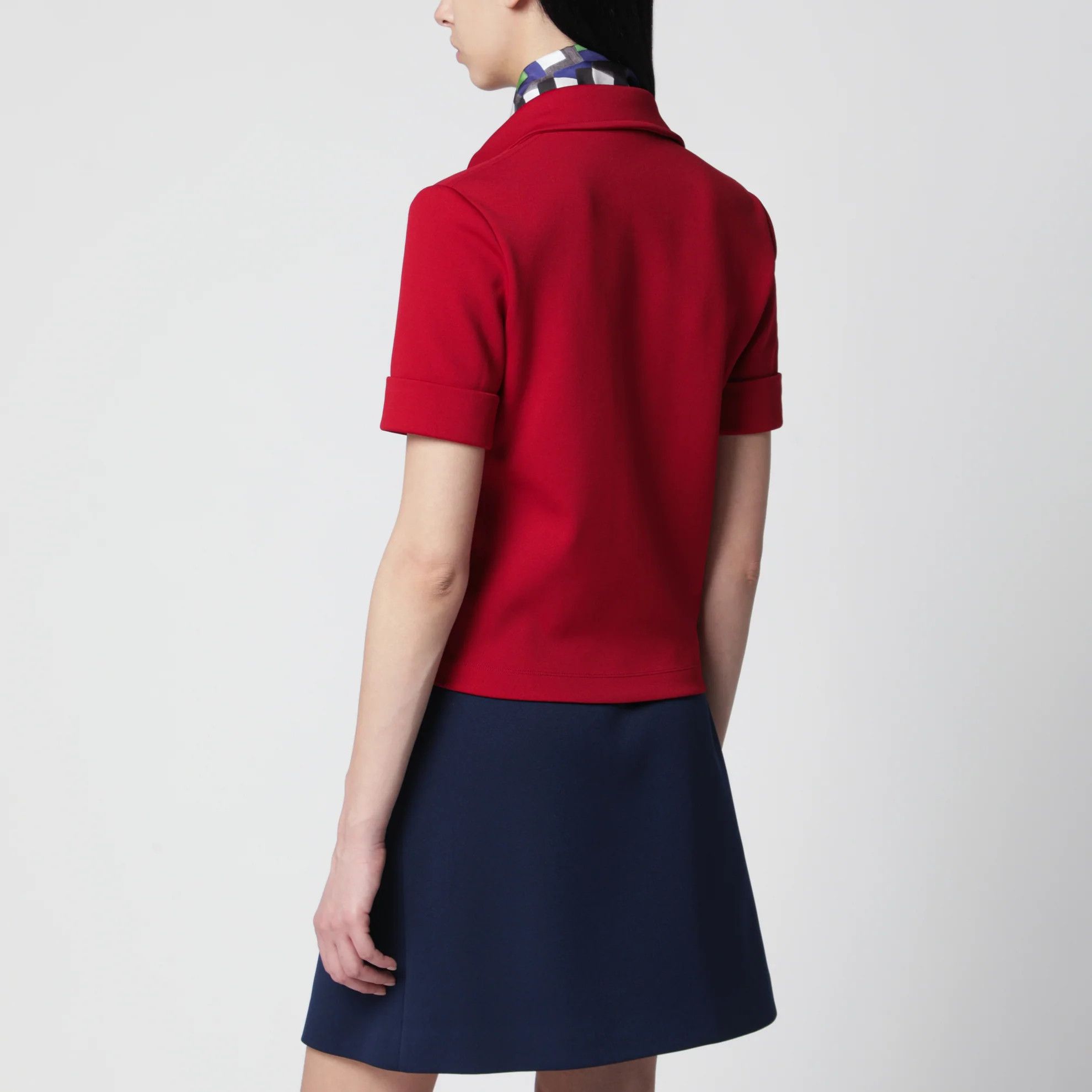 Miu Miu o1d2blof0426 Polo Shirt in Red Size S / US 4 / IT 40 - 3 Thumbnail