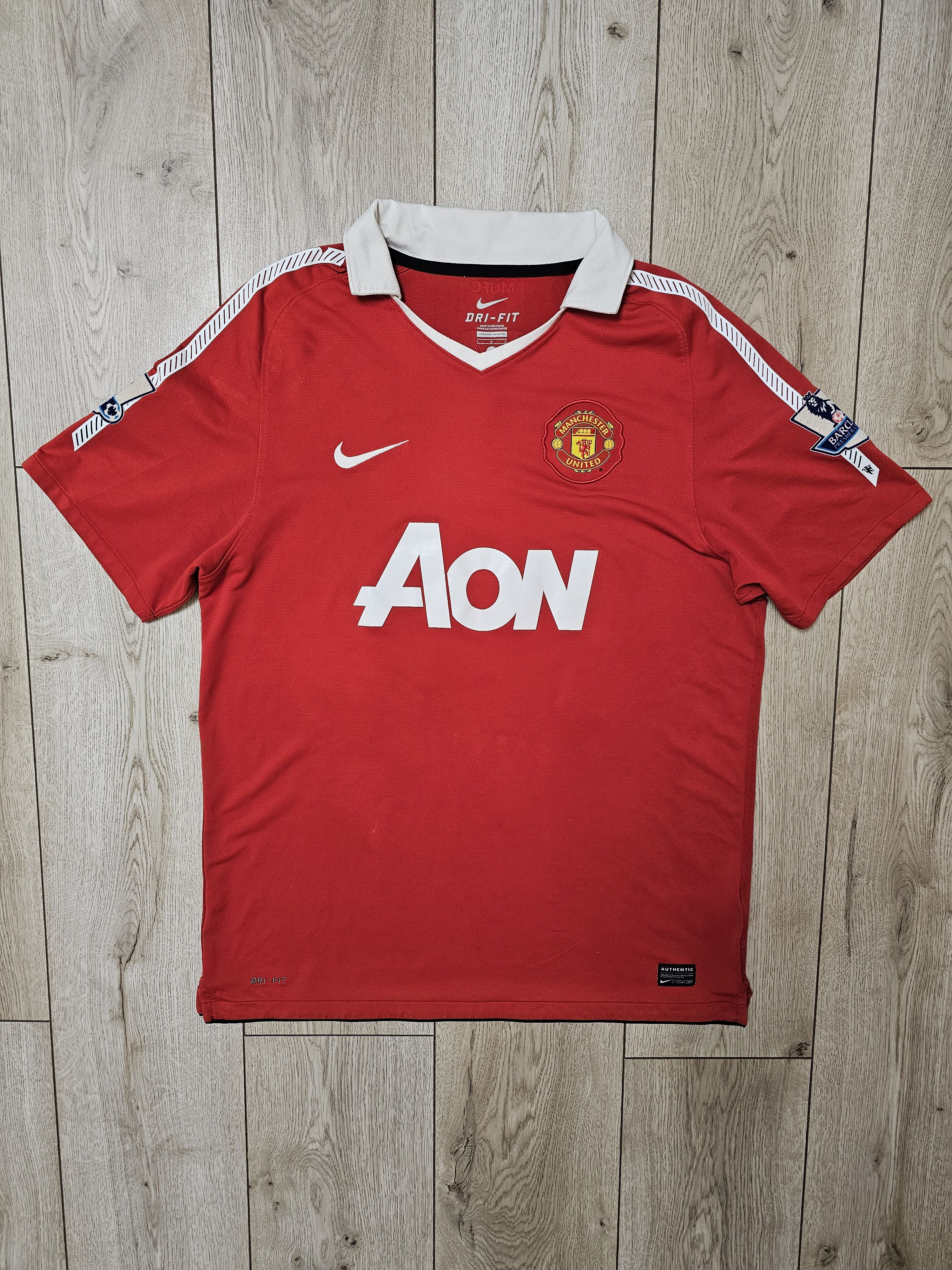 Nike MANCHESTER UNITED 2010 2011 HOME ROONEY FOOTBALL SOCCER Size US L / EU 52-54 / 3 - 2 Thumbnail