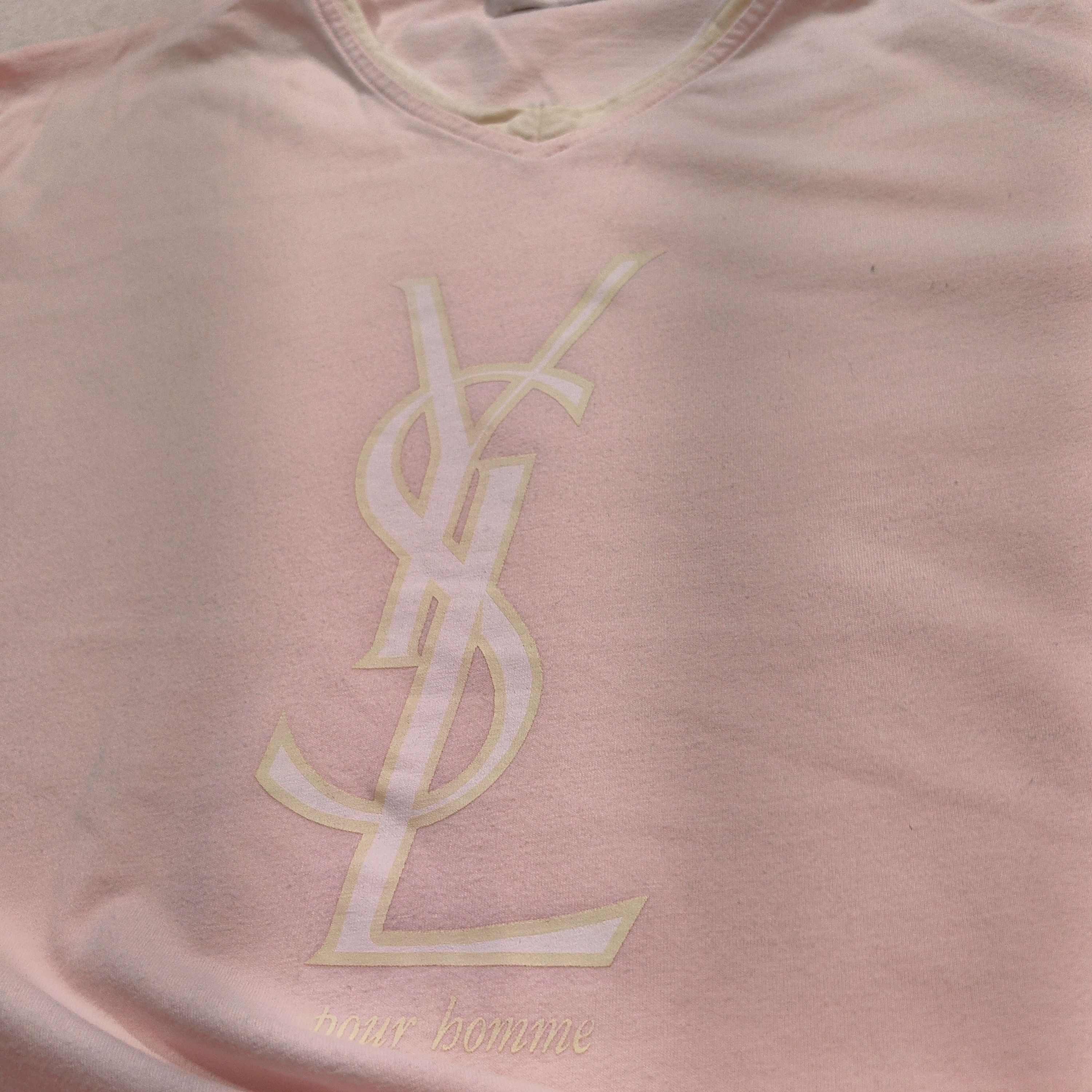 Yves Saint Laurent Yves saint Laurent big logo t shirt Size US M / EU 48-50 / 2 - 2 Thumbnail