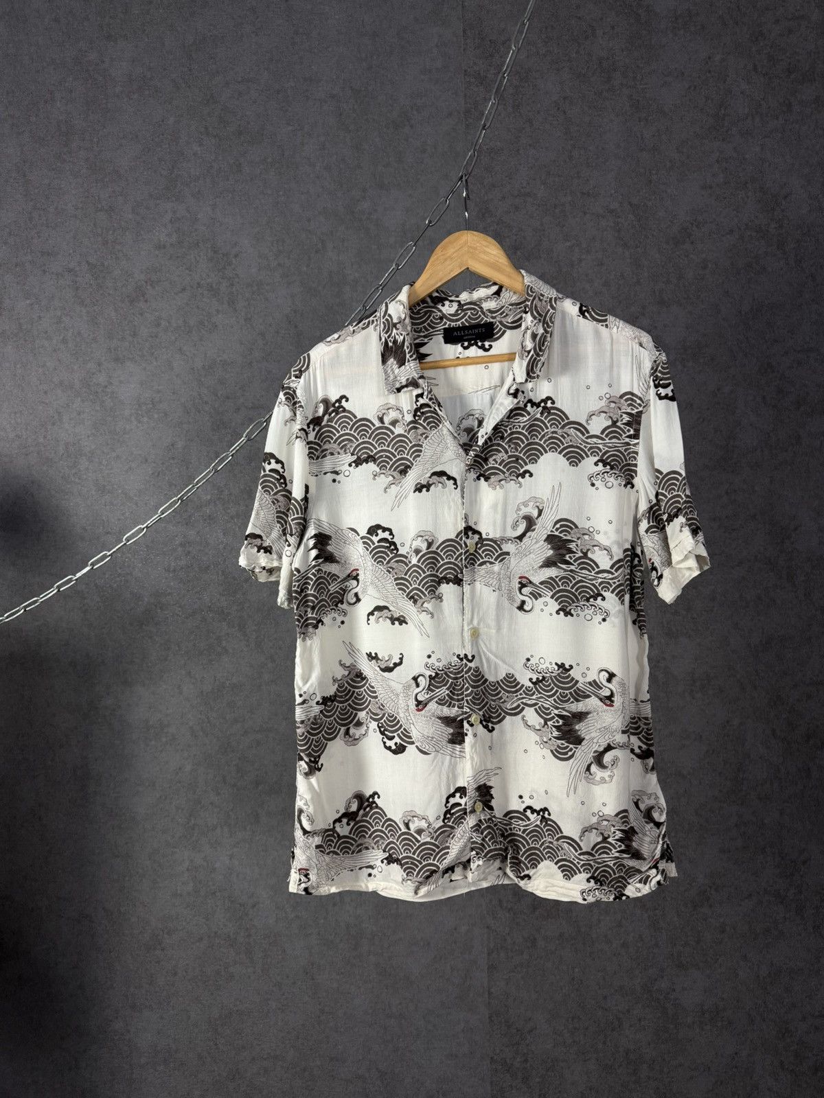 Allsaints Allsaints art crazy designer hawaiian shirt Size US M / EU 48-50 / 2 - 1 Thumbnail