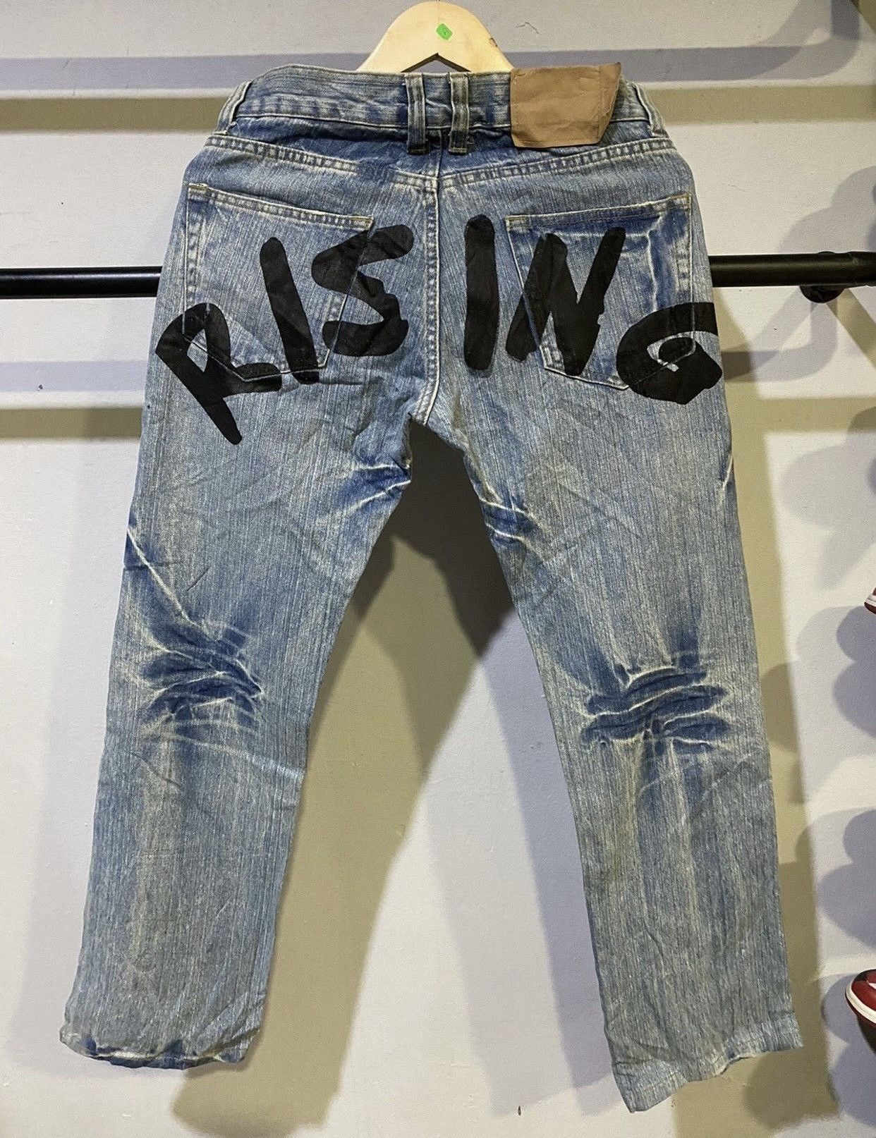 Hysteric Glamour Point Loma Rising About Pollution Faded Wash Jeans Size US 31 - 1 Thumbnail