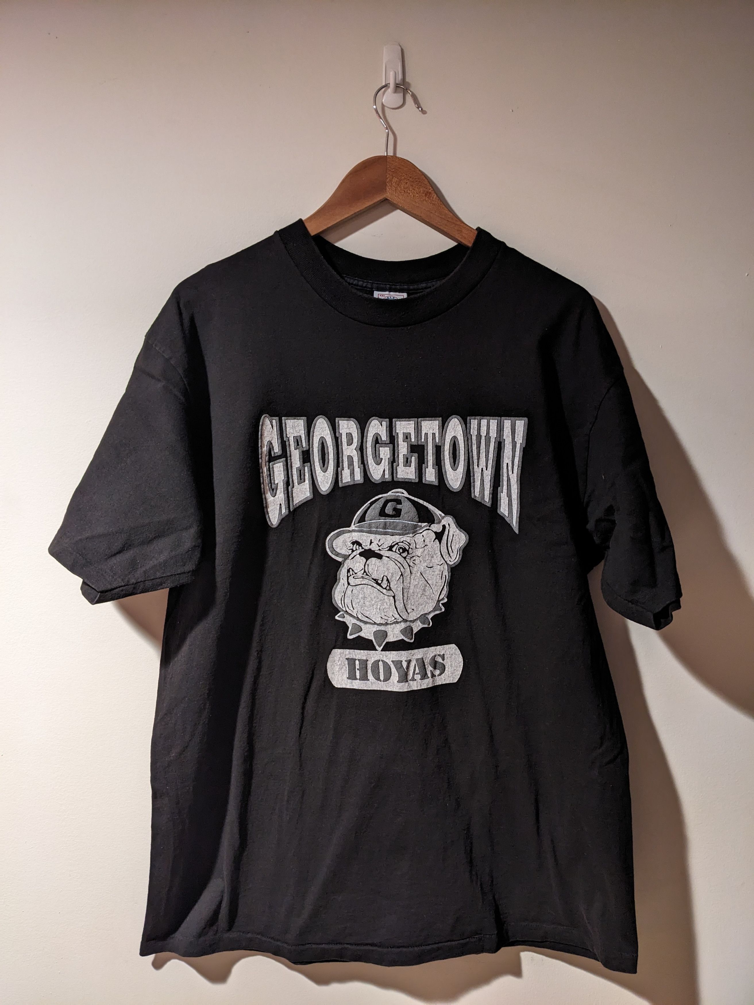NCAA Vintage 90s Georgetown Bulldogs Hoyas College T-Shirt Size US XXL / EU 58 / 5 - 1 Thumbnail