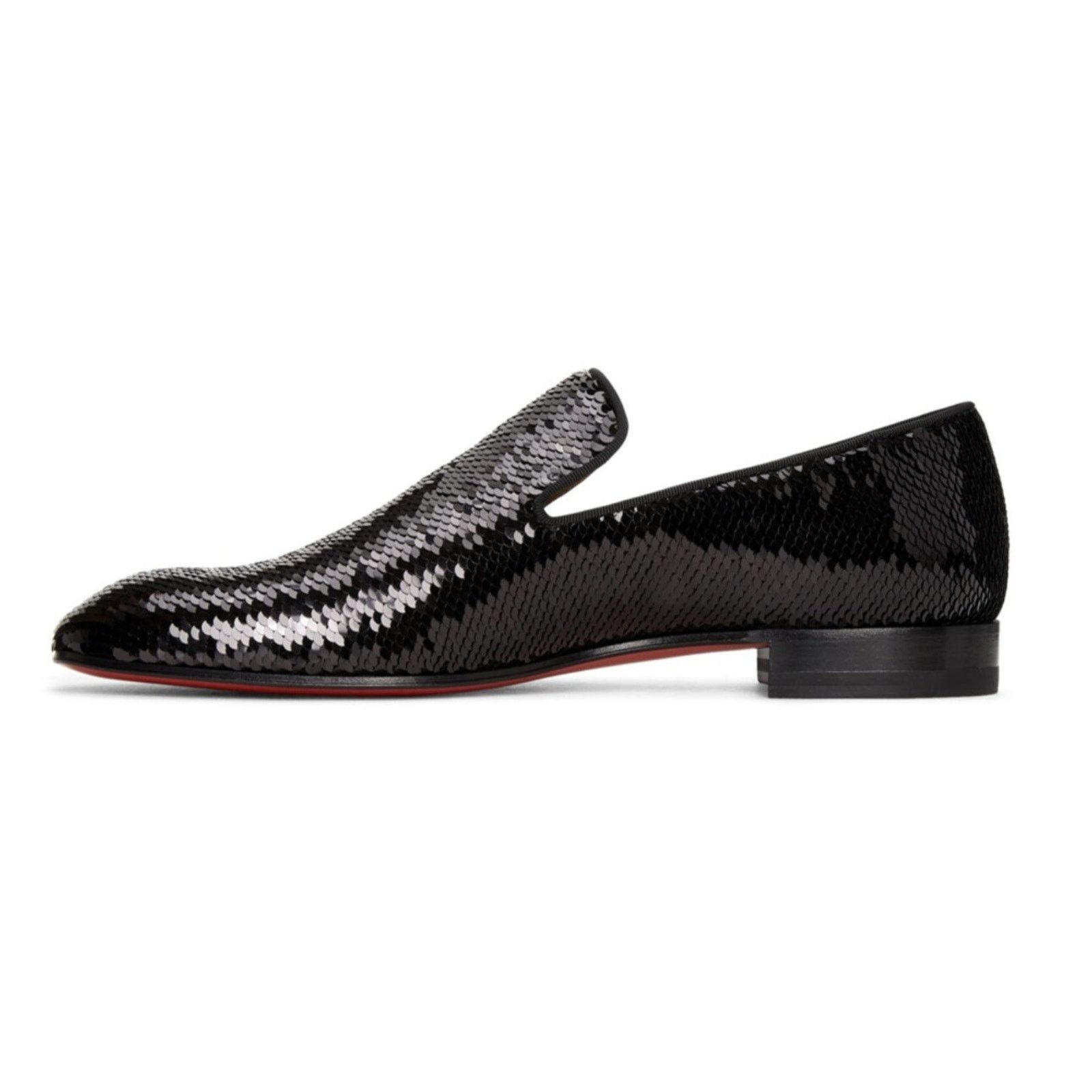 Christian Louboutin Christian Louboutin Black Paillette Scallops Dress Loafer 40 Size US 7 / EU 40 - 3 Thumbnail