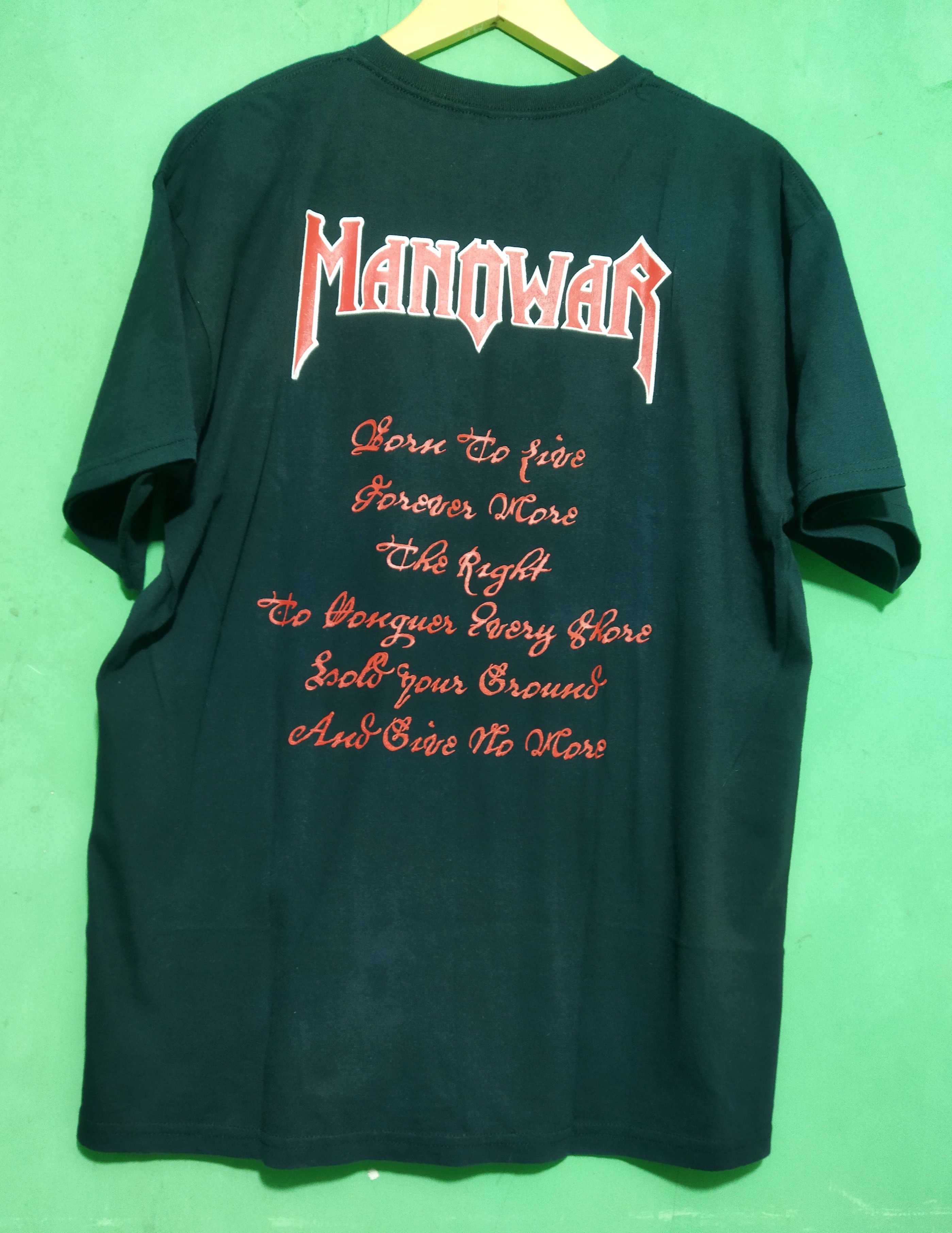 Band Tees MANOWAR battle hymns Size US L / EU 52-54 / 3 - 2 Thumbnail