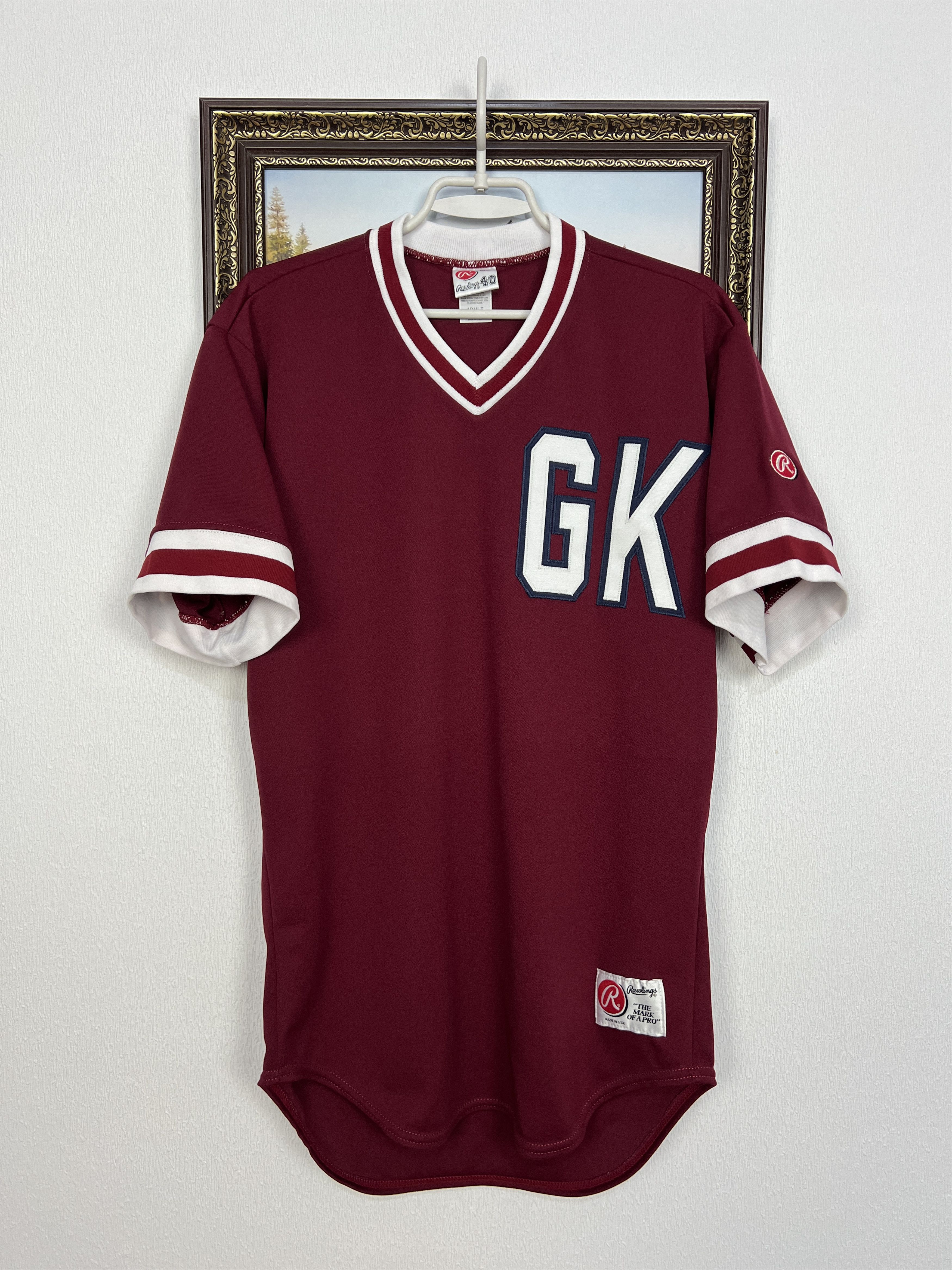 Vintage Vintage Rawlings Baseball USA Made #15 Jersey Trikot Shirt Size US L / EU 52-54 / 3 - 1 Thumbnail
