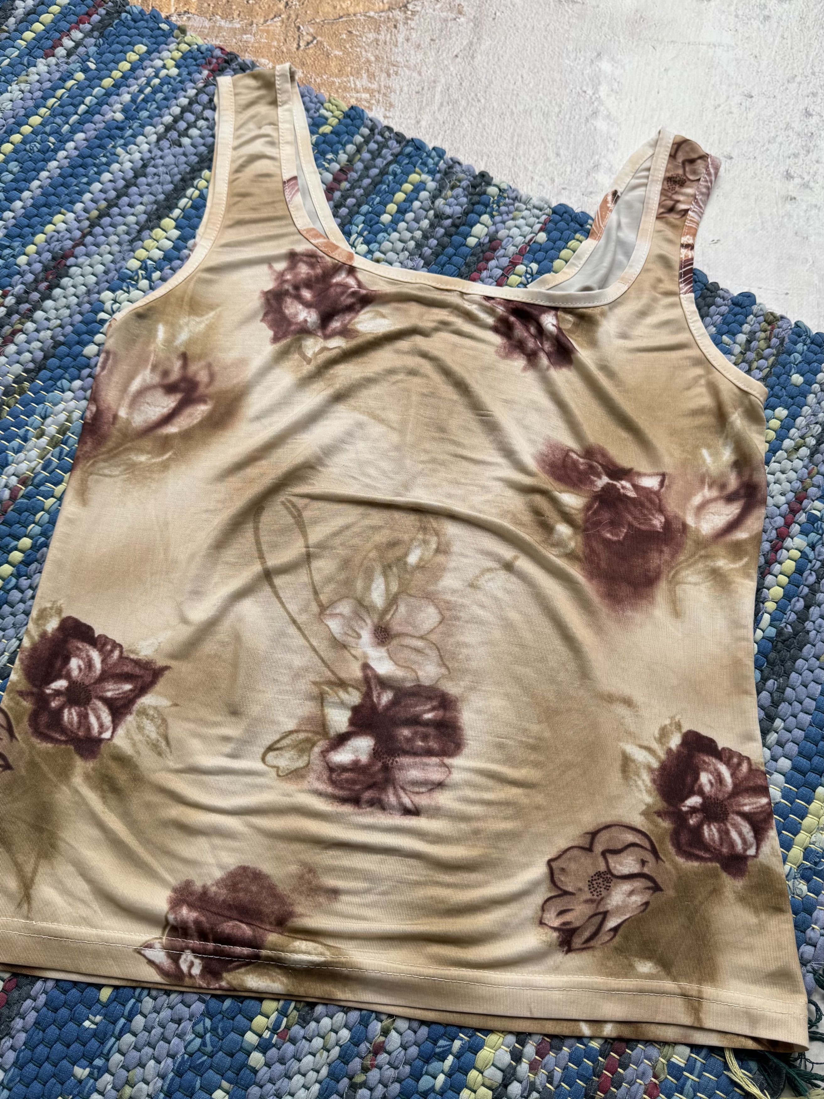 Vintage Vintage Printed Tank Top A8(V1)D15 Size S / US 4 / IT 40 - 4 Thumbnail