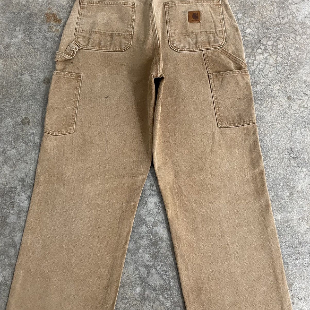 Carhartt Vintage Carhartt Faded Tan Dirty Carpenter Work Pants Size US 29 - 18 Thumbnail