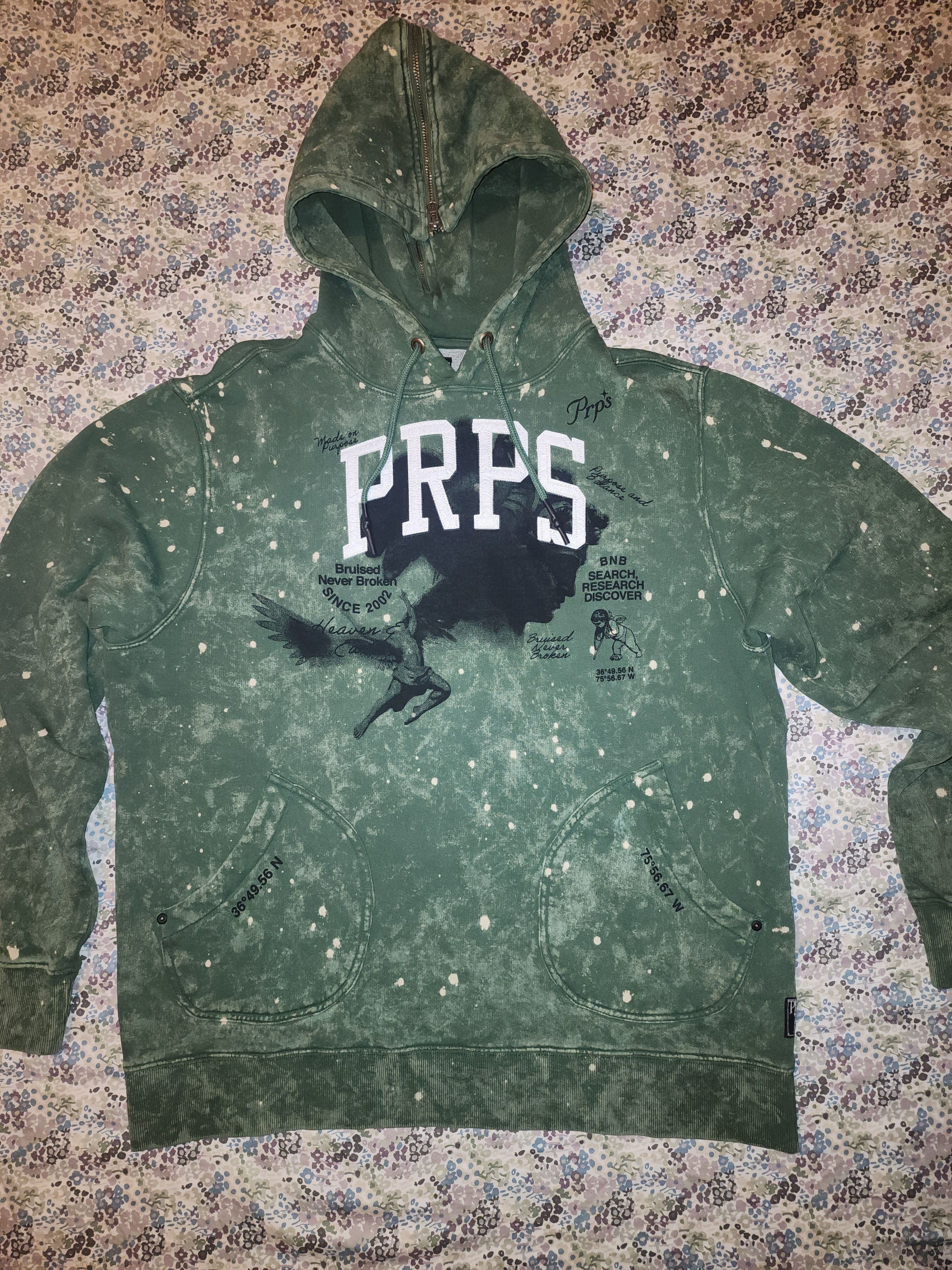 Prps PRPS Men's Graphic Fleece Hoodie XXL Size US XXL / EU 58 / 5 - 1 Thumbnail