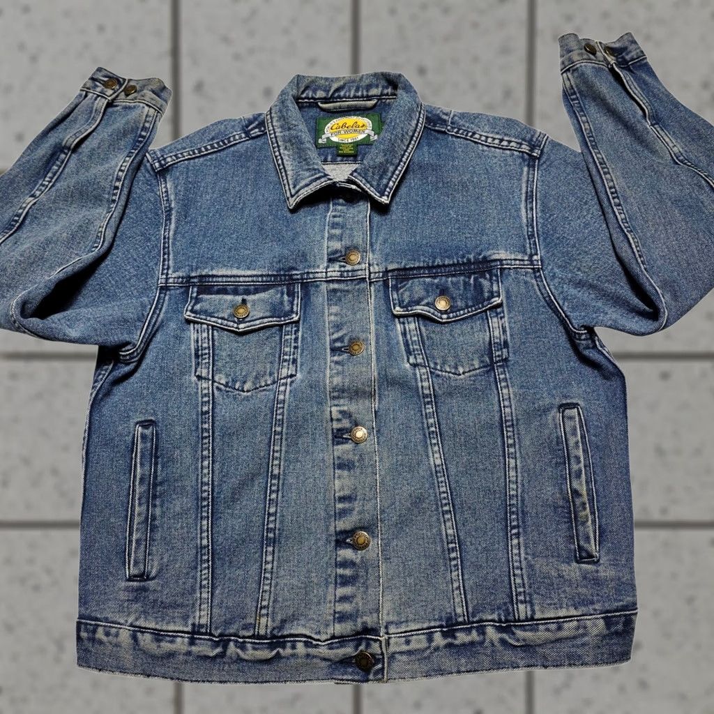 Vintage VINTAGE Cabela’s Denim Jacket Jean Women’s 90s Size Large Outdoor Size 36" / US 14 / IT 50 - 1 Thumbnail
