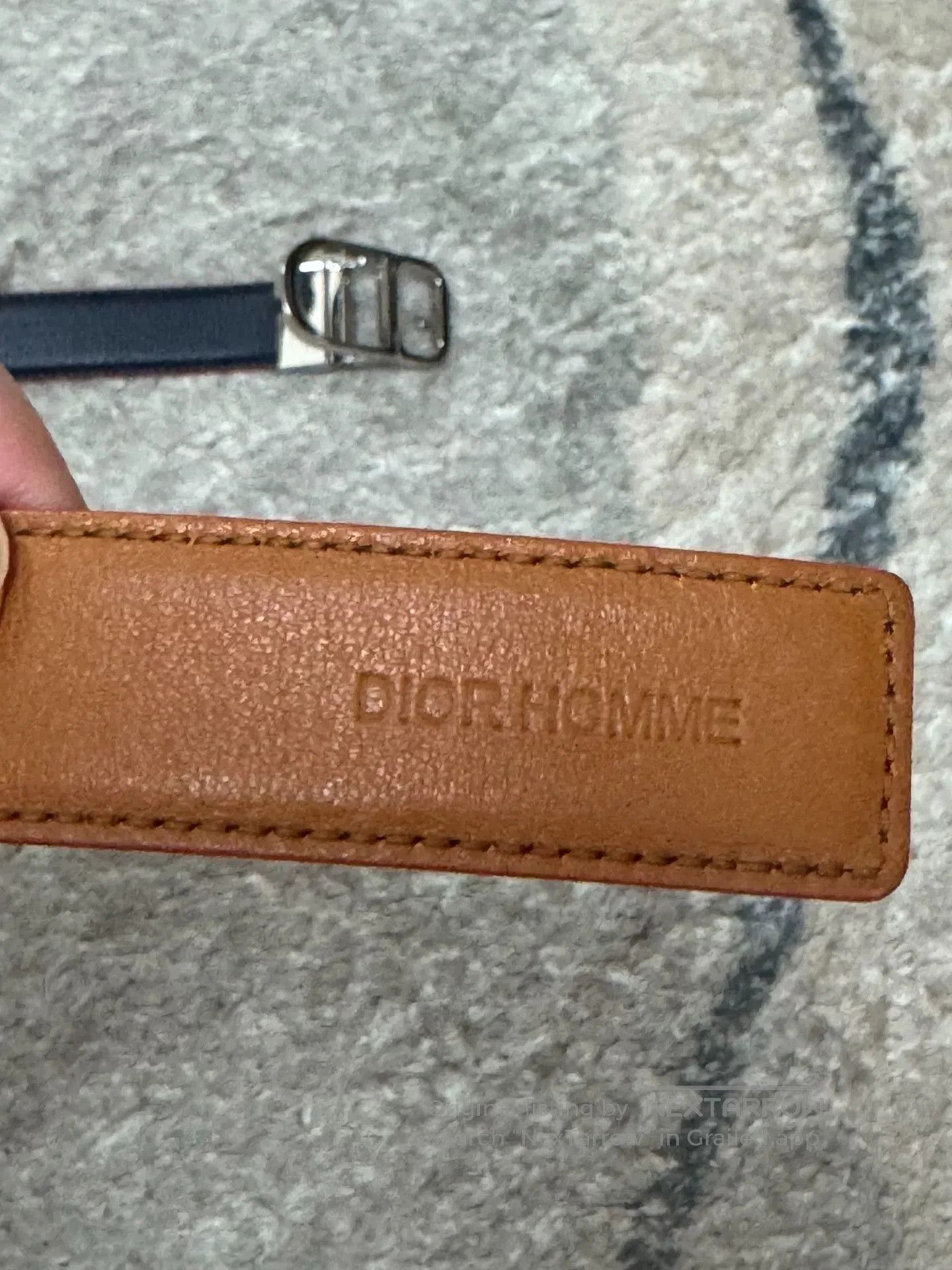 Dior Diorhomme Reversible CD Buckle Leather Belt. Size ONE SIZE - 3 Thumbnail