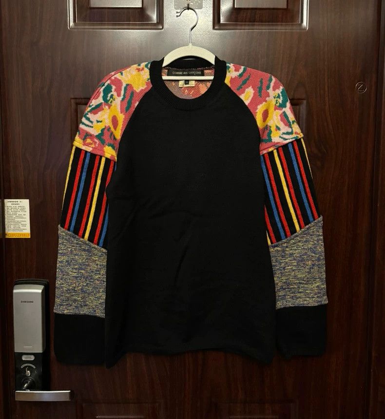 Comme des Garcons Comme des Garcons Colored armor-shaped sleeve sweater Size US S / EU 44-46 / 1 - 1 Thumbnail