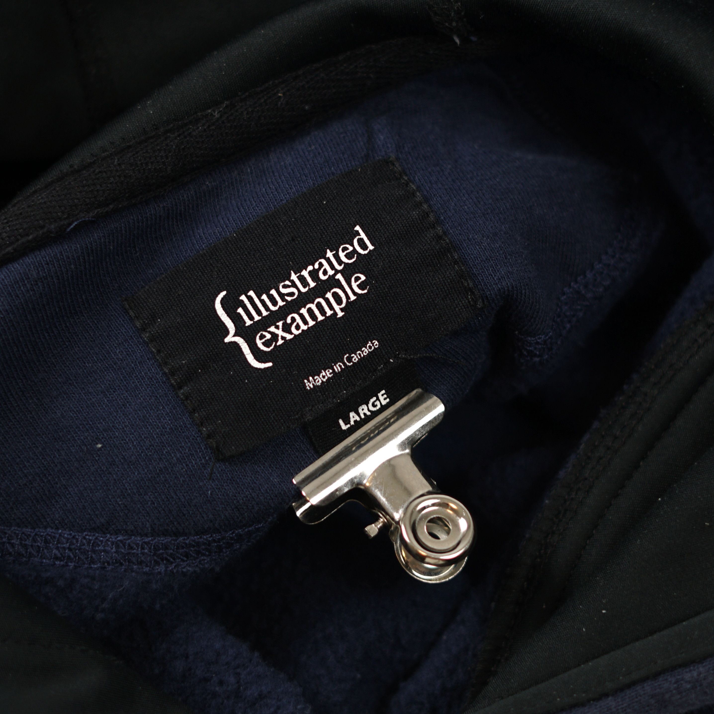 illustrated example Illustrated Example Cotton Fleece Hooded Sweatshirt Size US L / EU 52-54 / 3 - 9 Thumbnail