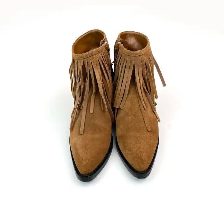 Other Louis Vuitton Fringe-Ankle Booties in Brown -2508 Size US 7 / IT 37 - 2 Thumbnail