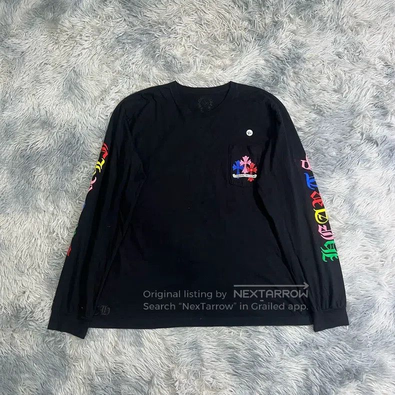 CHROME HEARTS Size XXL Colored cross long sleeve