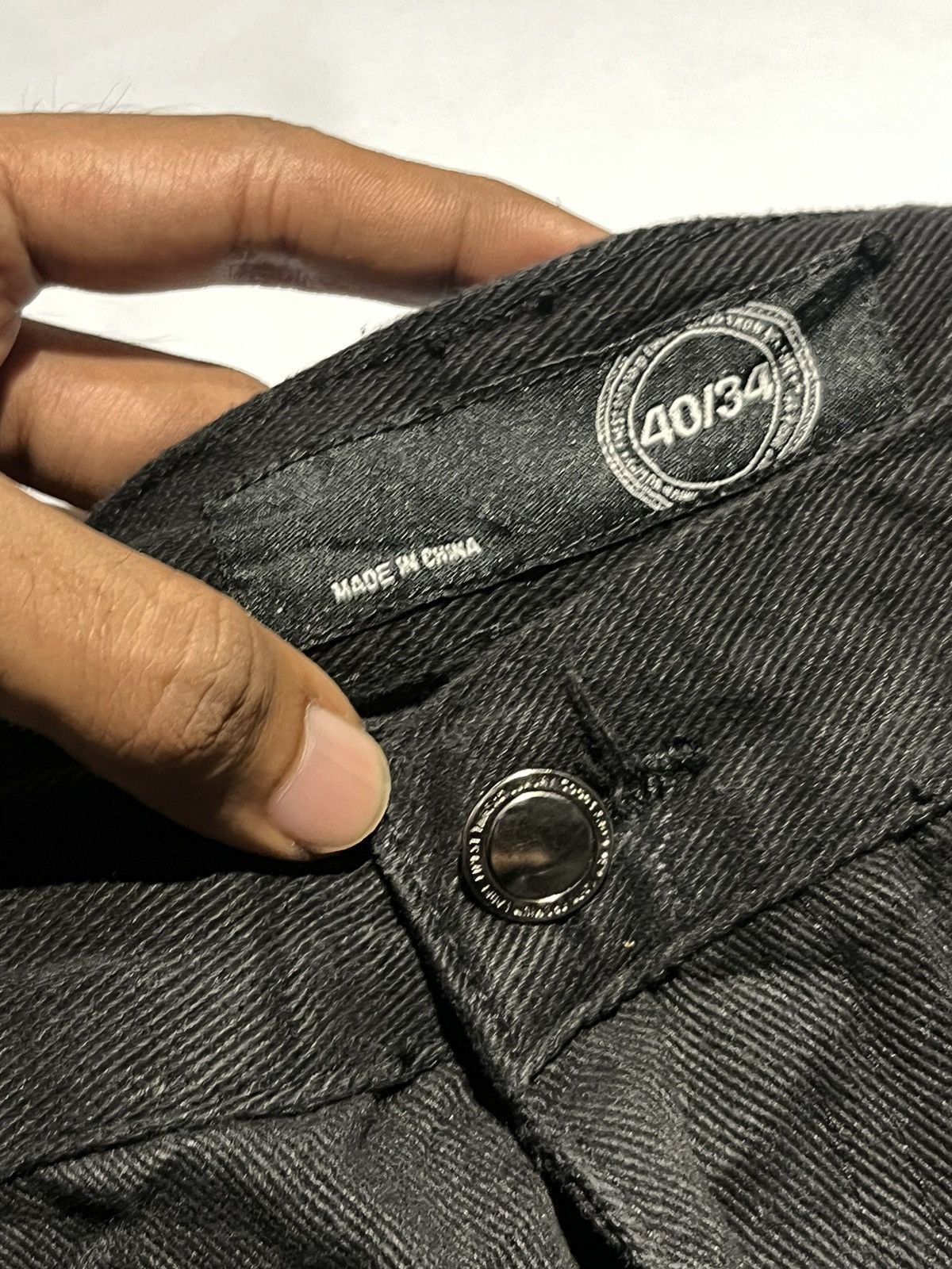 Japanese Brand × Vintage JAPANESE BRAND SUPER BLACK DENIM TIGER EMBROIDERED JEANS Size US 34 / EU 50 - 6 Thumbnail