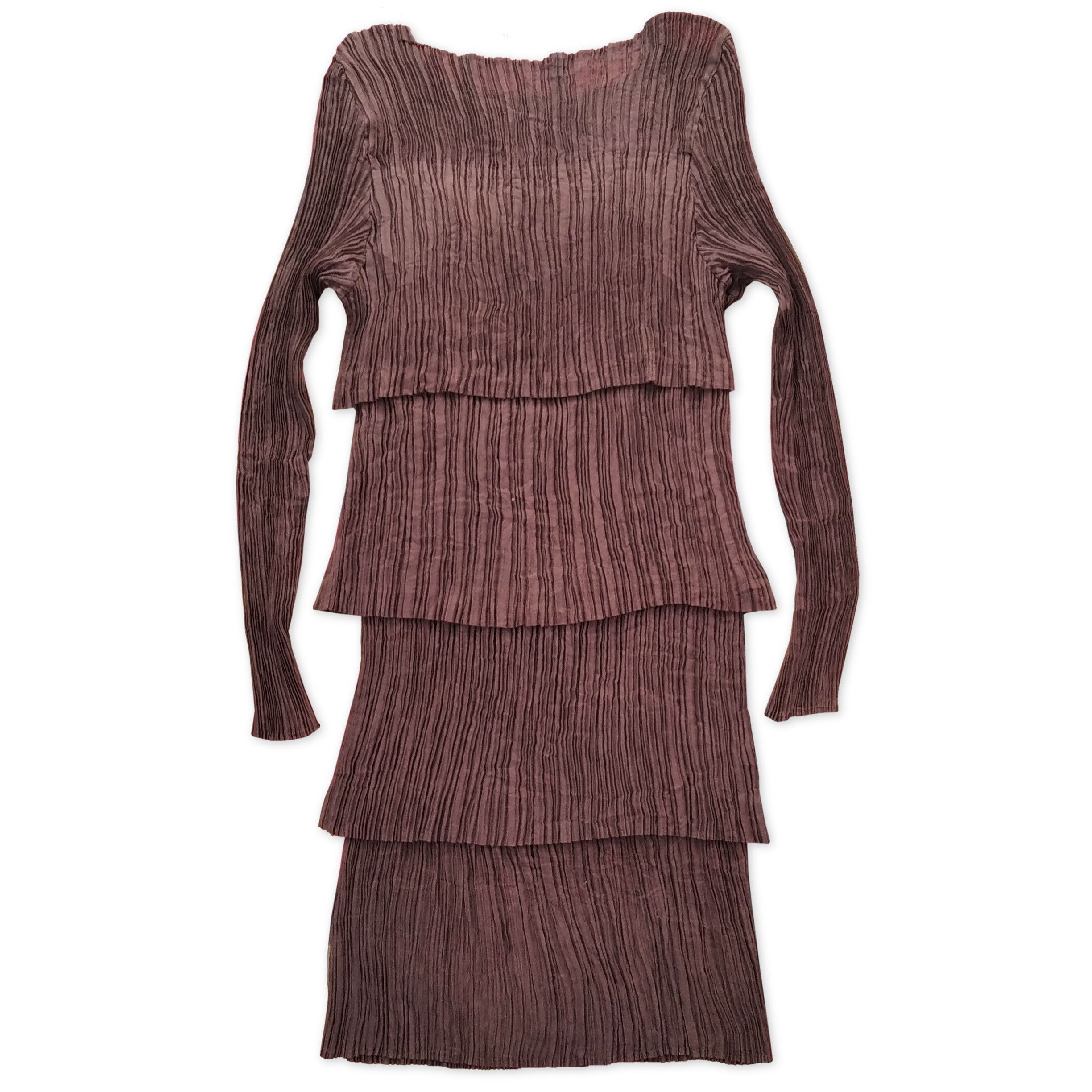 Issey Miyake Vintage Japanese UNBRANDED Pleated Dress Size M / US 6-8 / IT 42-44 - 2 Thumbnail