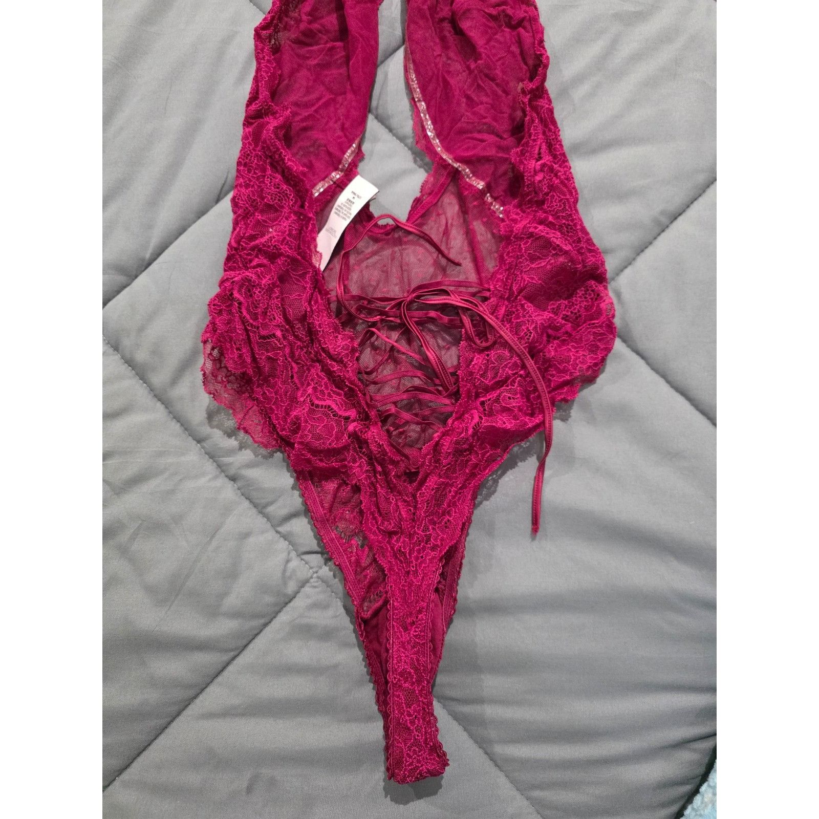 Victoria's Secret Victoria's Secret Very Sexy Size Medium Claret Red High Neck Size ONE SIZE - 9 Thumbnail
