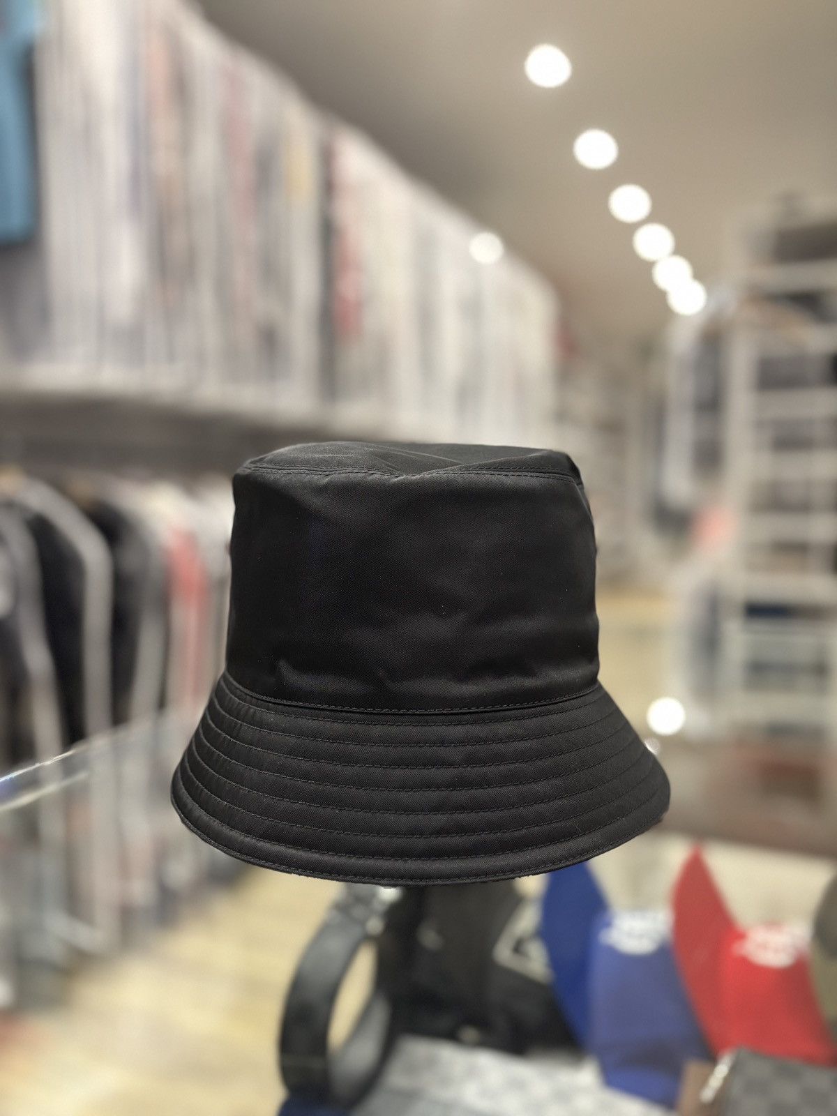 Prada Prada Re-Nylon Bucket Hat Black Size ONE SIZE - 3 Thumbnail