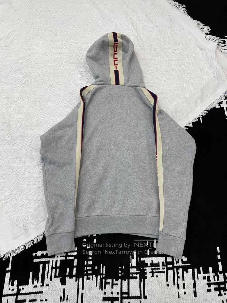 Gucci Gucci Grey bow letter logo hooded zipper jacket Size XS / US 0-2 / IT 36-38 - 4 Thumbnail