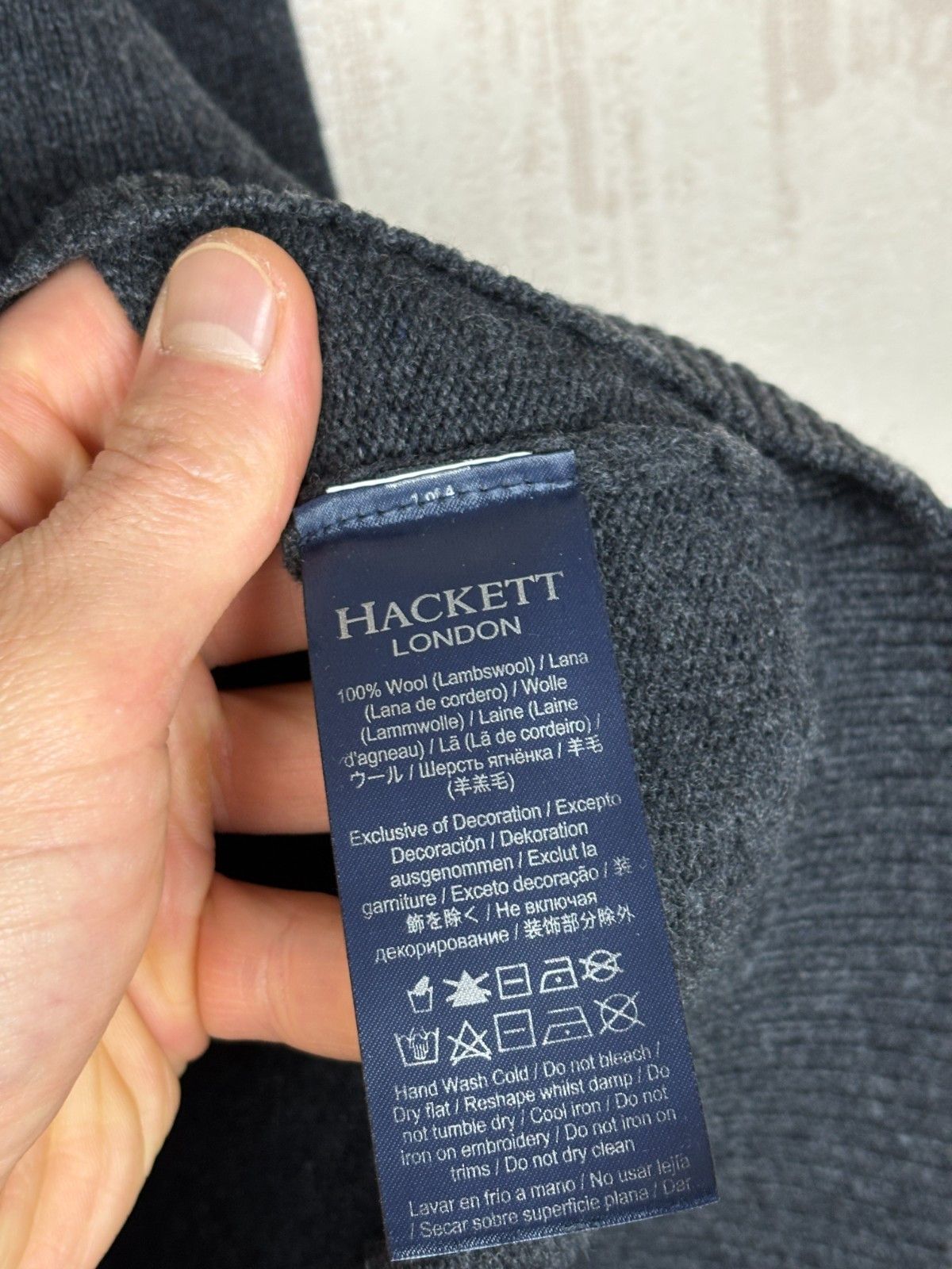 Hackett Hackett London Lambswool Pullover 1/4 Zip Sweater Elbow Pads Size US XL / EU 56 / 4 - 12 Thumbnail