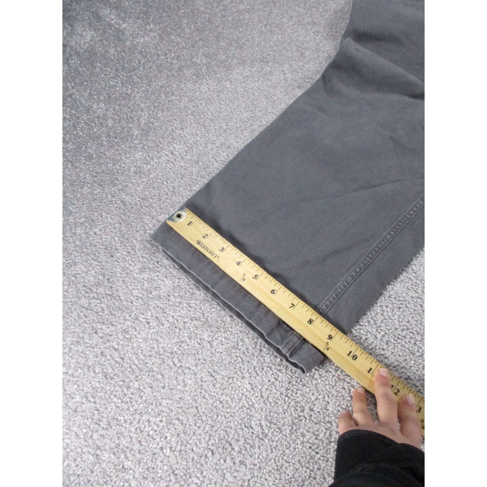 Carhartt CARHARTT Mens Pants 40 Gray Canvas Carpenter Workwear Regular Fit 40X26 Size US 40 / EU 56 - 7 Thumbnail