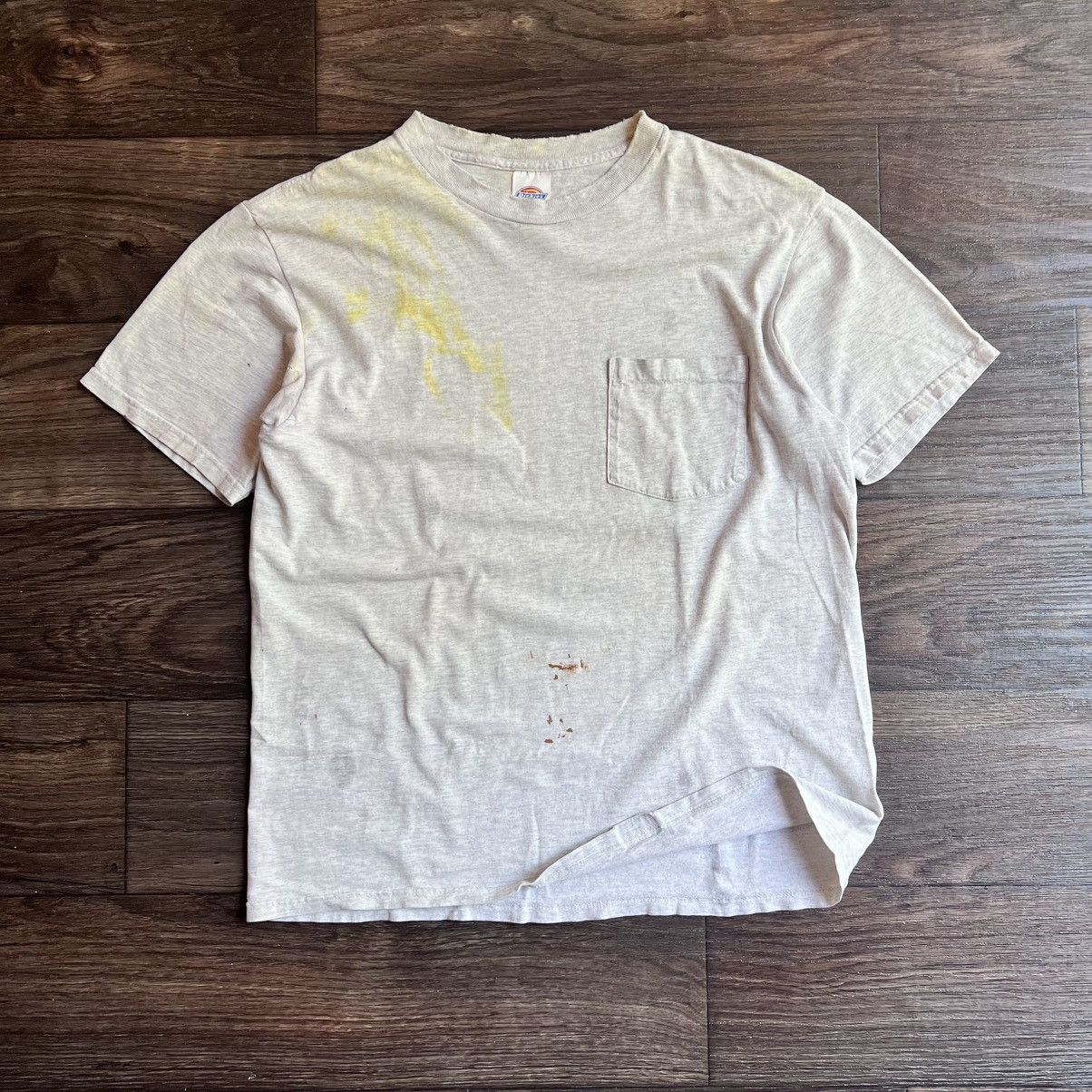 Dickies Thrashed Dickies Basic white/Grey Stained T-shirt M/L Size US L / EU 52-54 / 3 - 1 Thumbnail