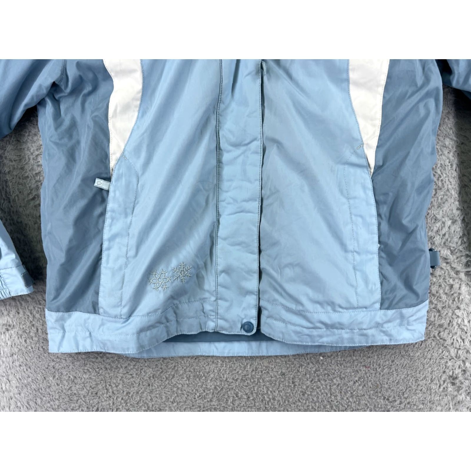 Vintage Cabelas Jacket Womens Large Blue 3 in 1 Fleece Lined WR Warm Insulated Polyester Size L / US 10 / IT 46 - 7 Thumbnail