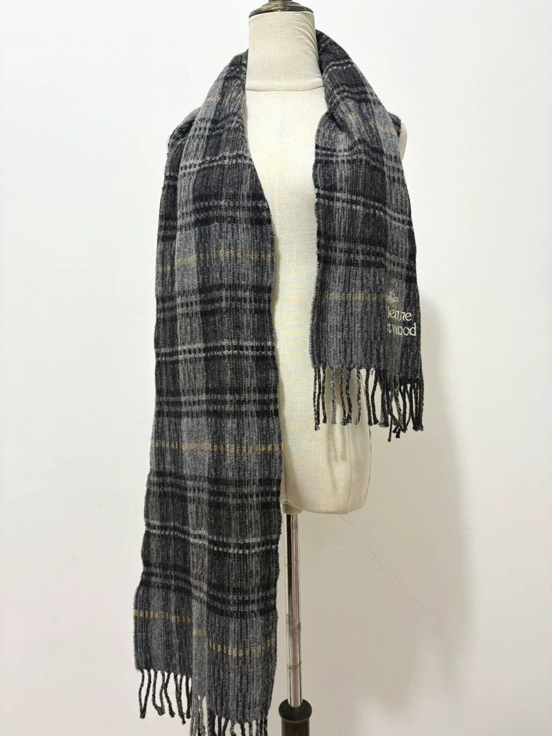 Vivienne Westwood Vivienne Westwood Gray checkered scarf Size ONE SIZE - 6 Thumbnail