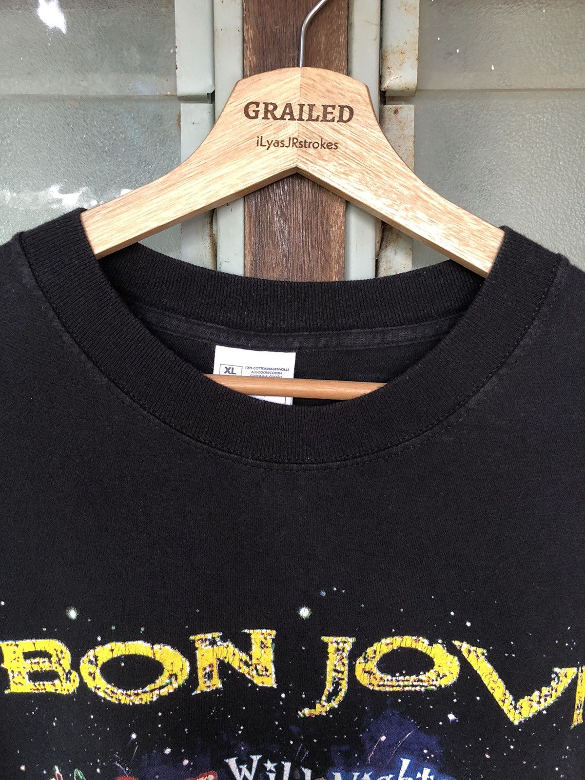 Bon Jovi Vintage Bon Jovi Four Wild Nights 2001 Tour Sold Out Tee Size US XL / EU 56 / 4 - 12 Thumbnail