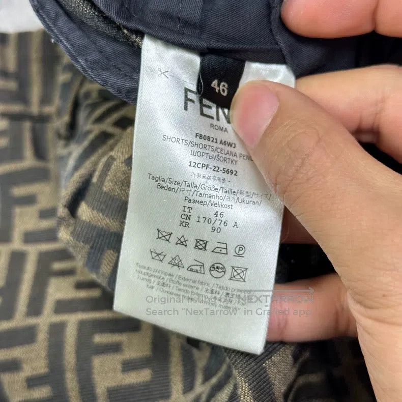 Fendi Fendi Printed Denim Shorts Size US 30 / EU 46 - 4 Thumbnail