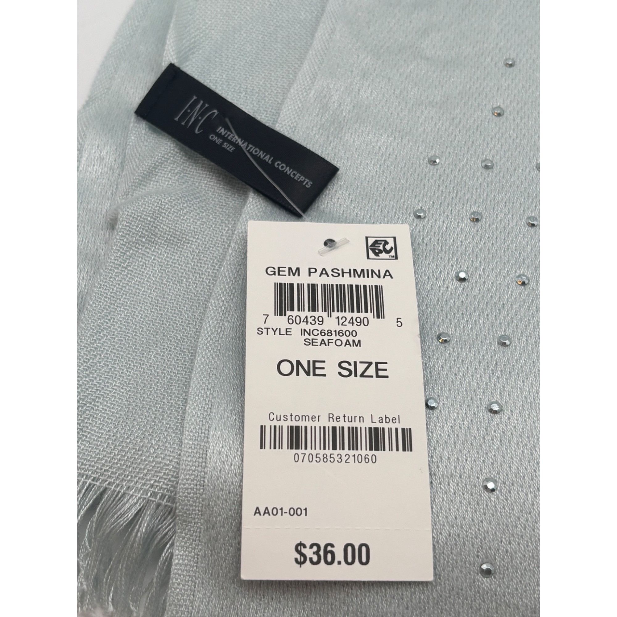 Other INC International Concepts Gemstone Wrap, One Size, Seafoam Size ONE SIZE - 5 Thumbnail