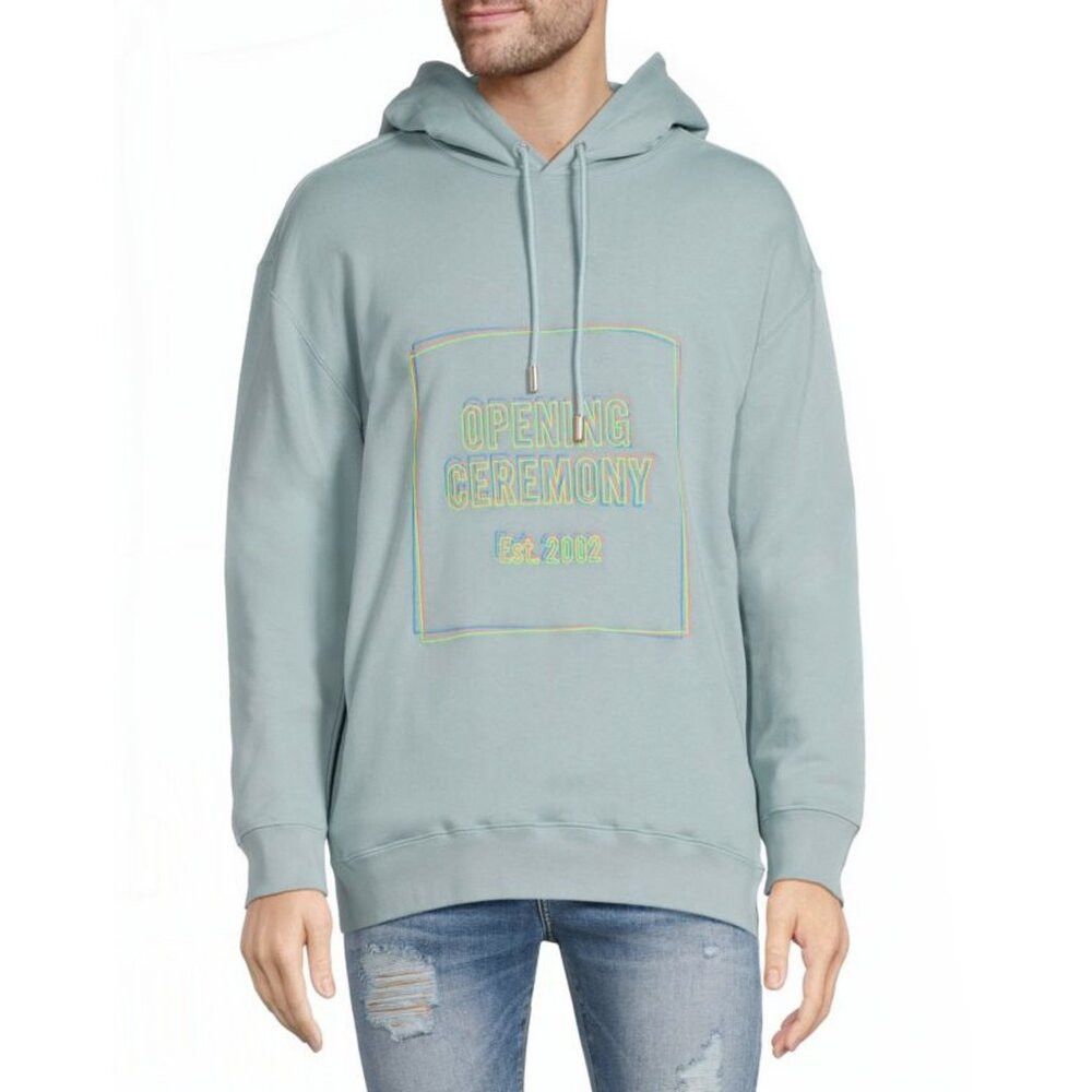 Opening Ceremony NWT New $465 Opening Ceremony Embroidered Logo Hoodie Made Size US XL / EU 56 / 4 - 1 Thumbnail