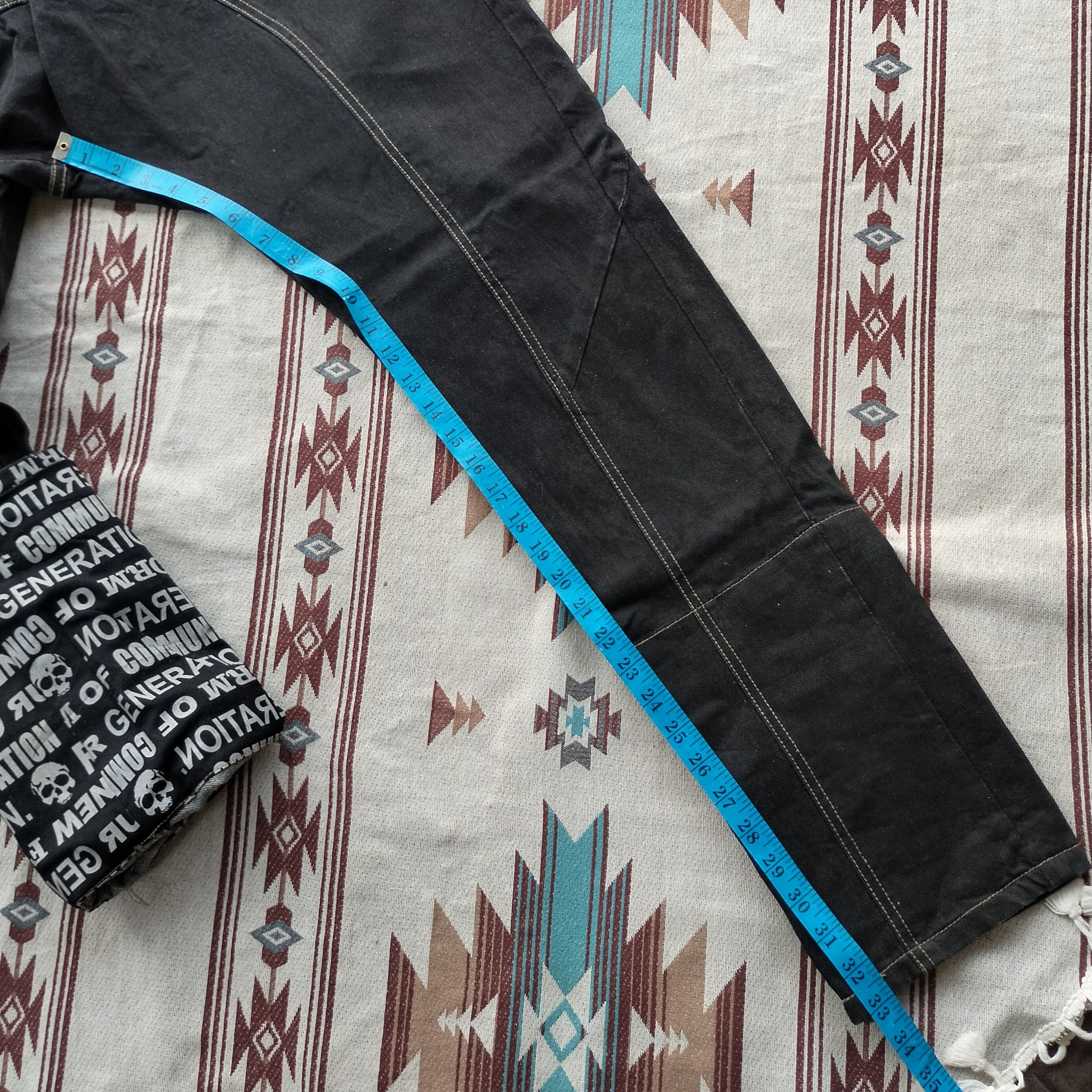 PPFM PPFM printed inner leg curve pants Size US 32 / EU 48 - 21 Thumbnail
