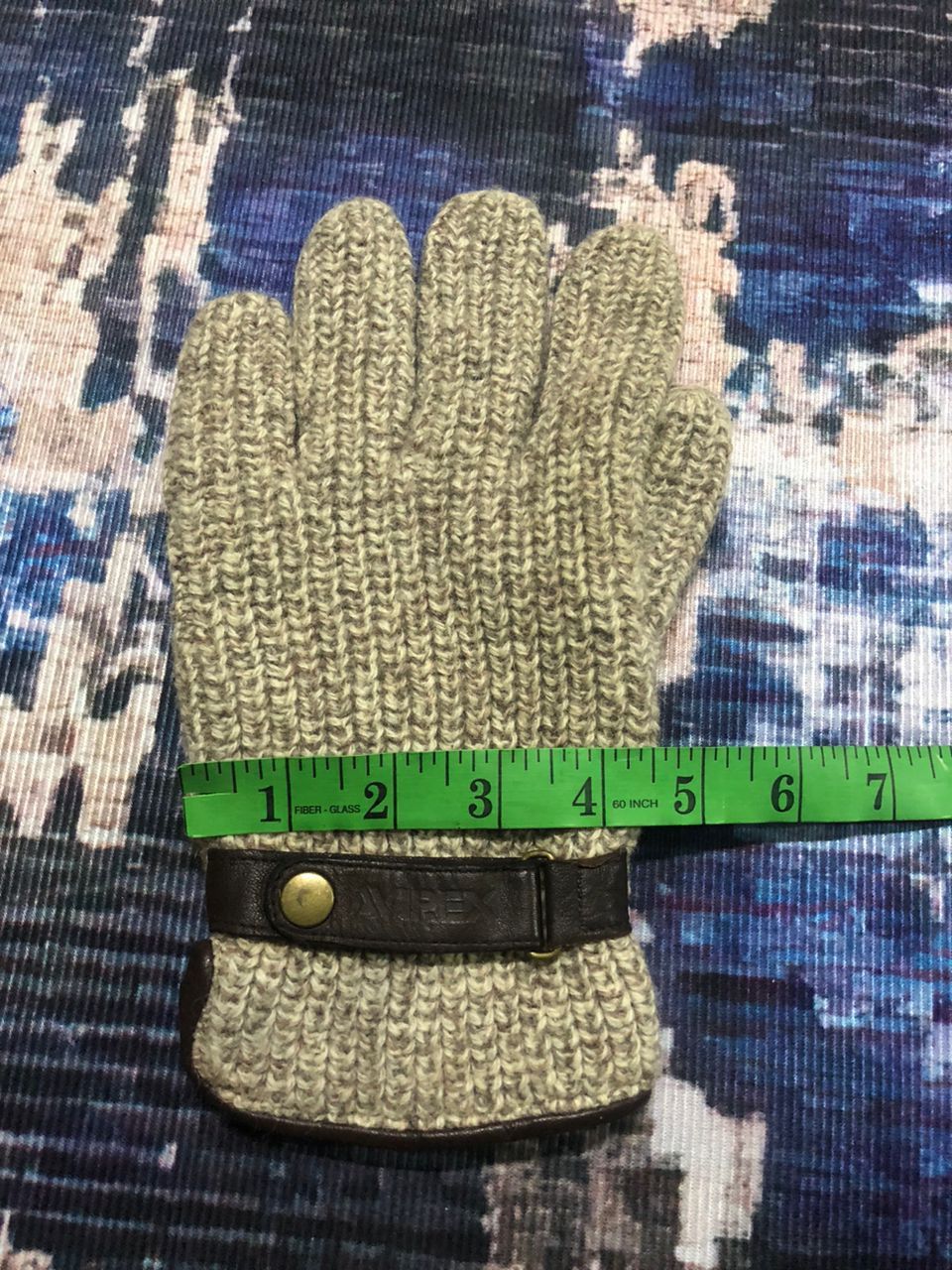 Avirex Avirex Wool Leather Part Gloves Size ONE SIZE - 7 Thumbnail