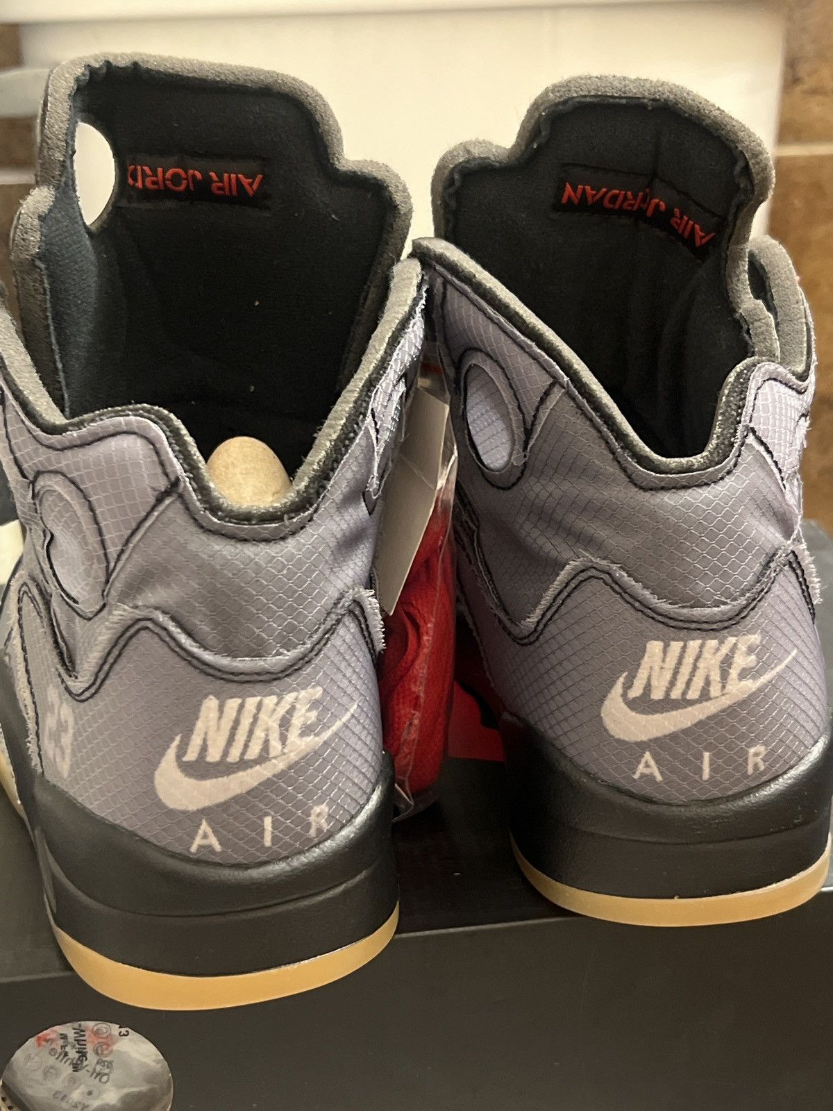Jordan Brand × Nike × Off-White Jordan 5 Muslin Size US 7.5 / EU 40-41 - 8 Thumbnail