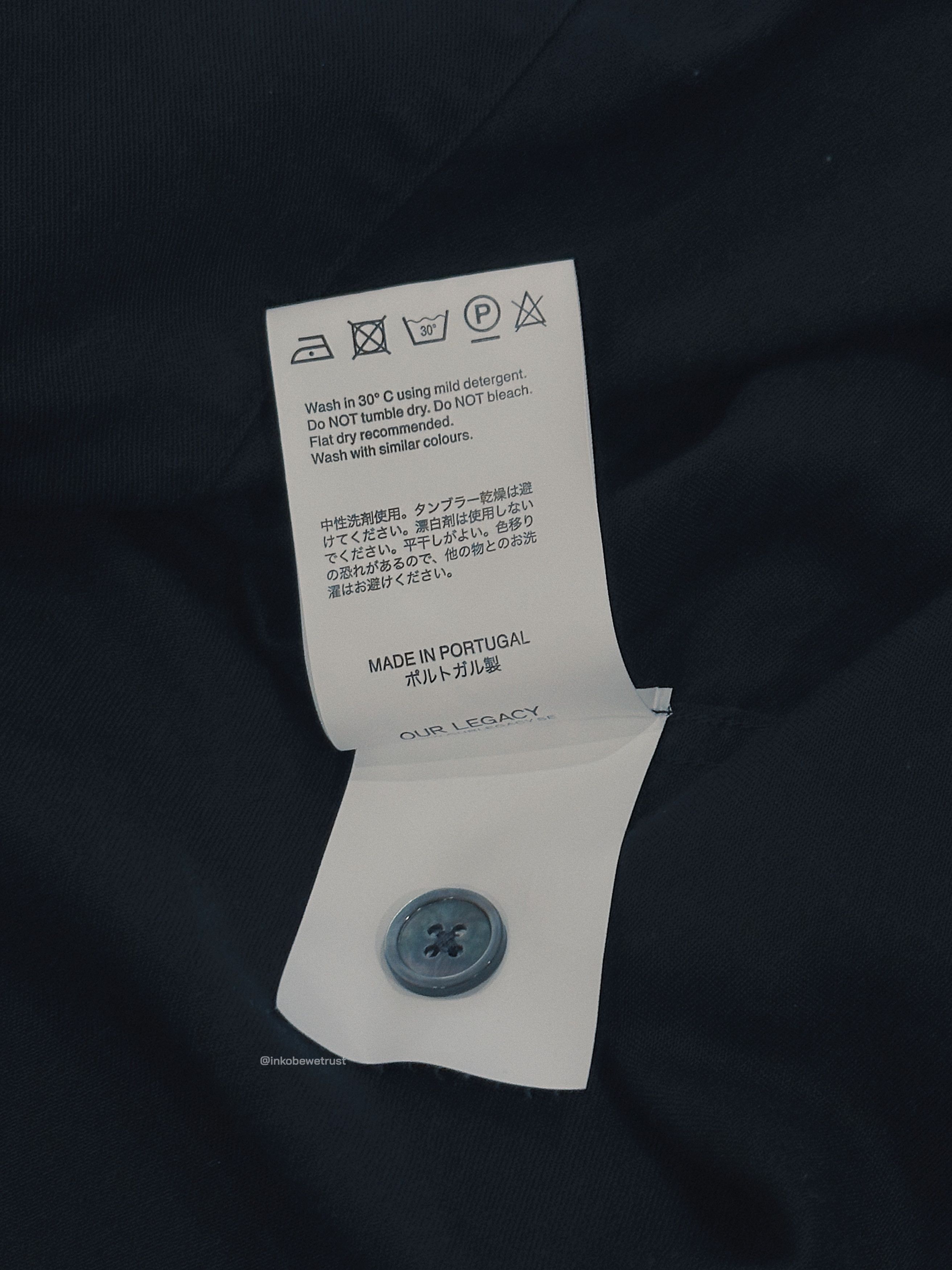 Our Legacy Chamois Shirt - Black Silky Wash Size US M / EU 48-50 / 2 - 9 Thumbnail