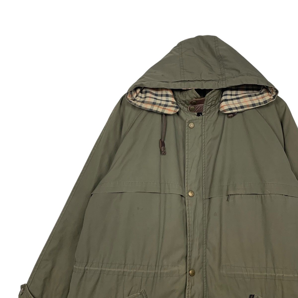 DAKS DAKS ENGLAND Olive Green Parka Jacket #2283-C101 Size US L / EU 52-54 / 3 - 6 Thumbnail