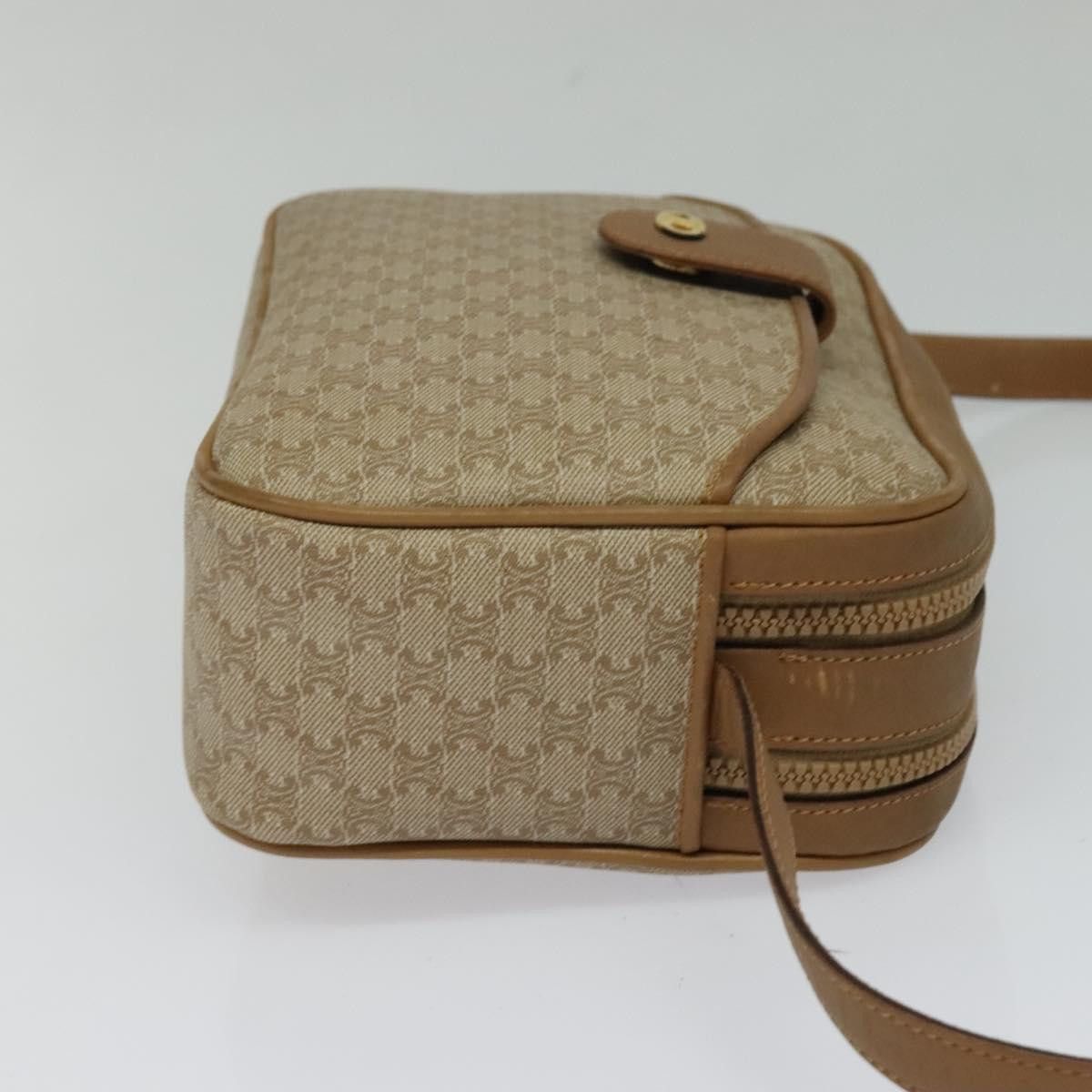 Celine CELINE Macadam Canvas Shoulder Bag Beige Size ONE SIZE - 5 Thumbnail