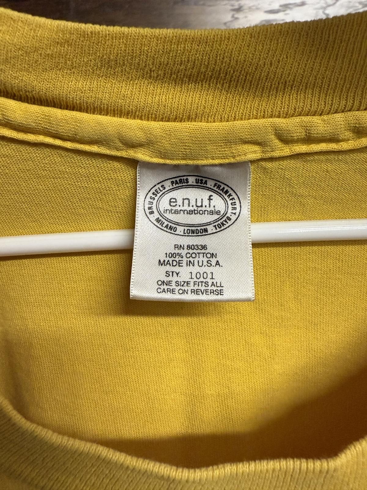 Designer VTG E.N.U.F. Internationale Sports T-shirt ENUF Tee XL Size US M / EU 48-50 / 2 - 2 Thumbnail