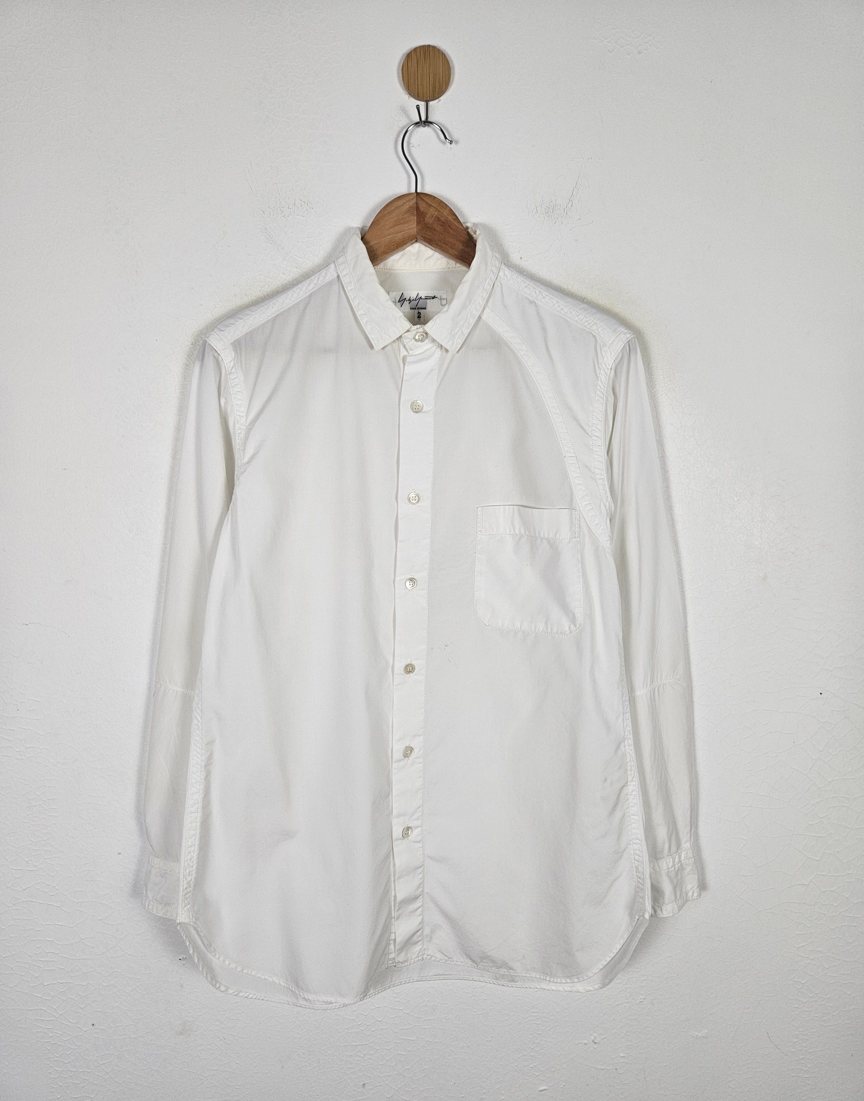 Yohji Yamamoto Yohji Yamamoto Pour Homme Long Buttons Up Men Over Shirt Size US M / EU 48-50 / 2 - 1 Thumbnail