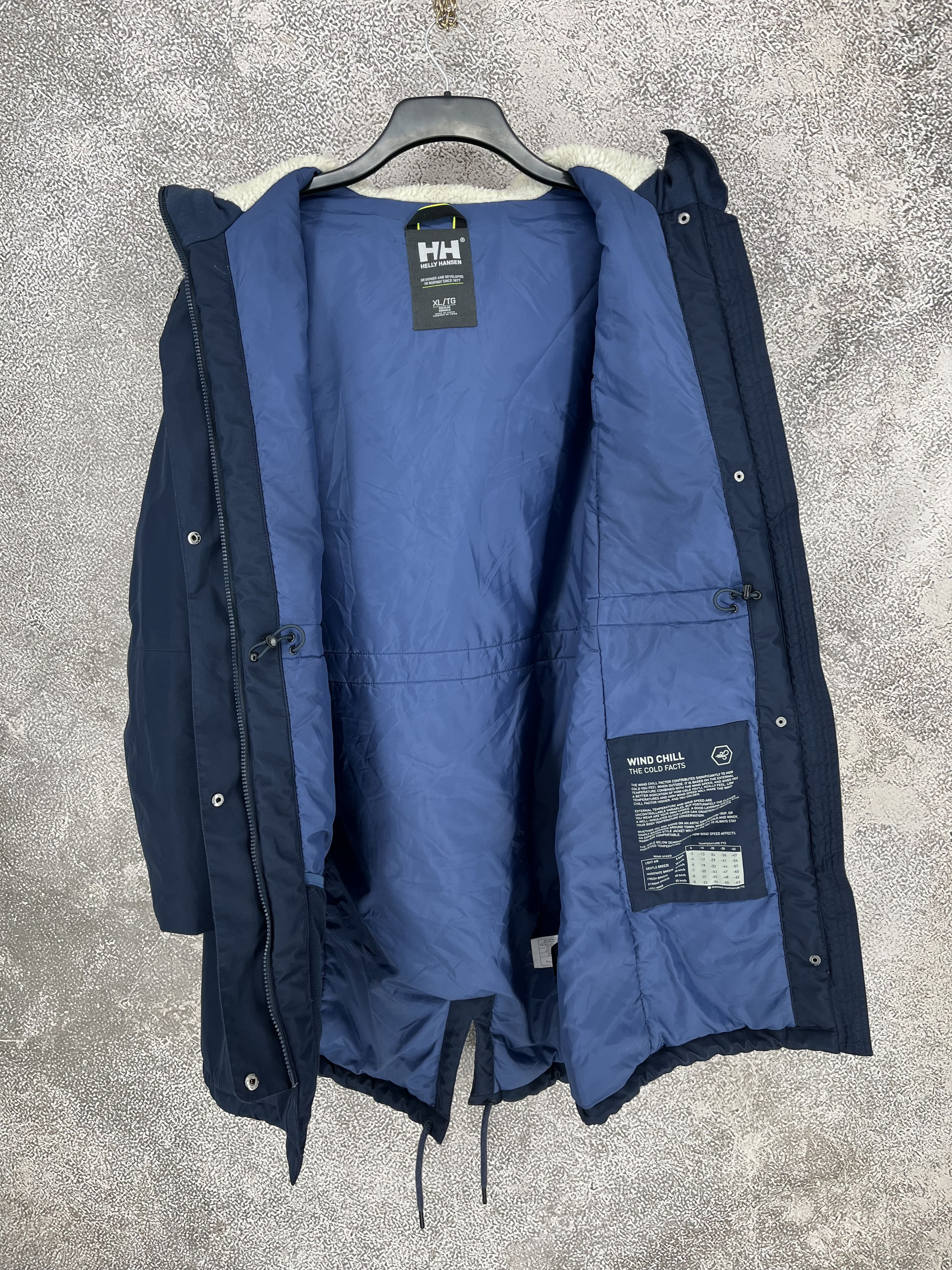 Helly Hansen Helly Hansen Men’s Blue Parka Waterproof Wind Chill Cold Size US XL / EU 56 / 4 - 16 Thumbnail