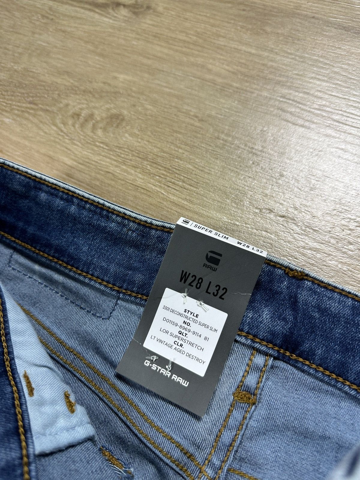 G-Star NEW🏷️ G-Star Raw 3301 Deconstructed Super Slim Denim Jeans Size US 28 / EU 44 - 6 Thumbnail