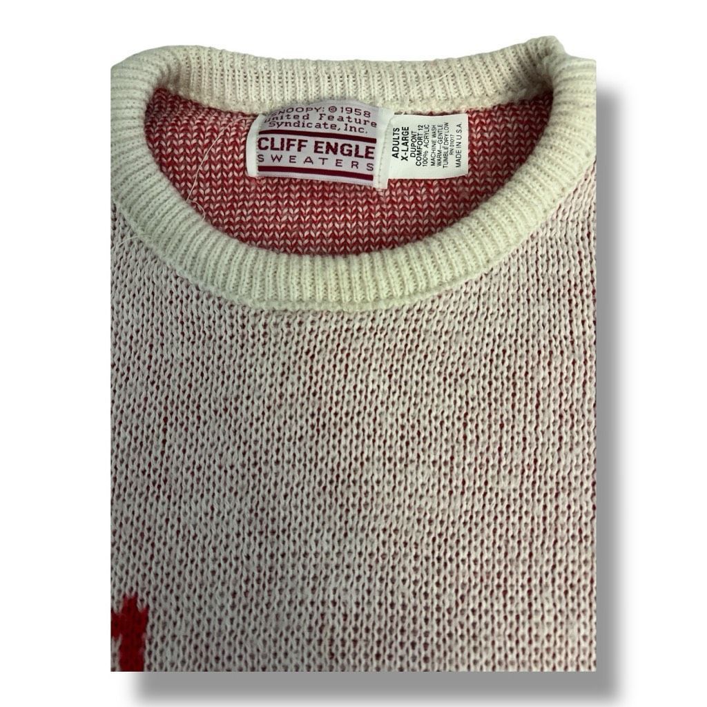 Other Vintage Snoopy Skiing Cliff Engle Sweaters Size Extra Large Size US XL / EU 56 / 4 - 3 Thumbnail