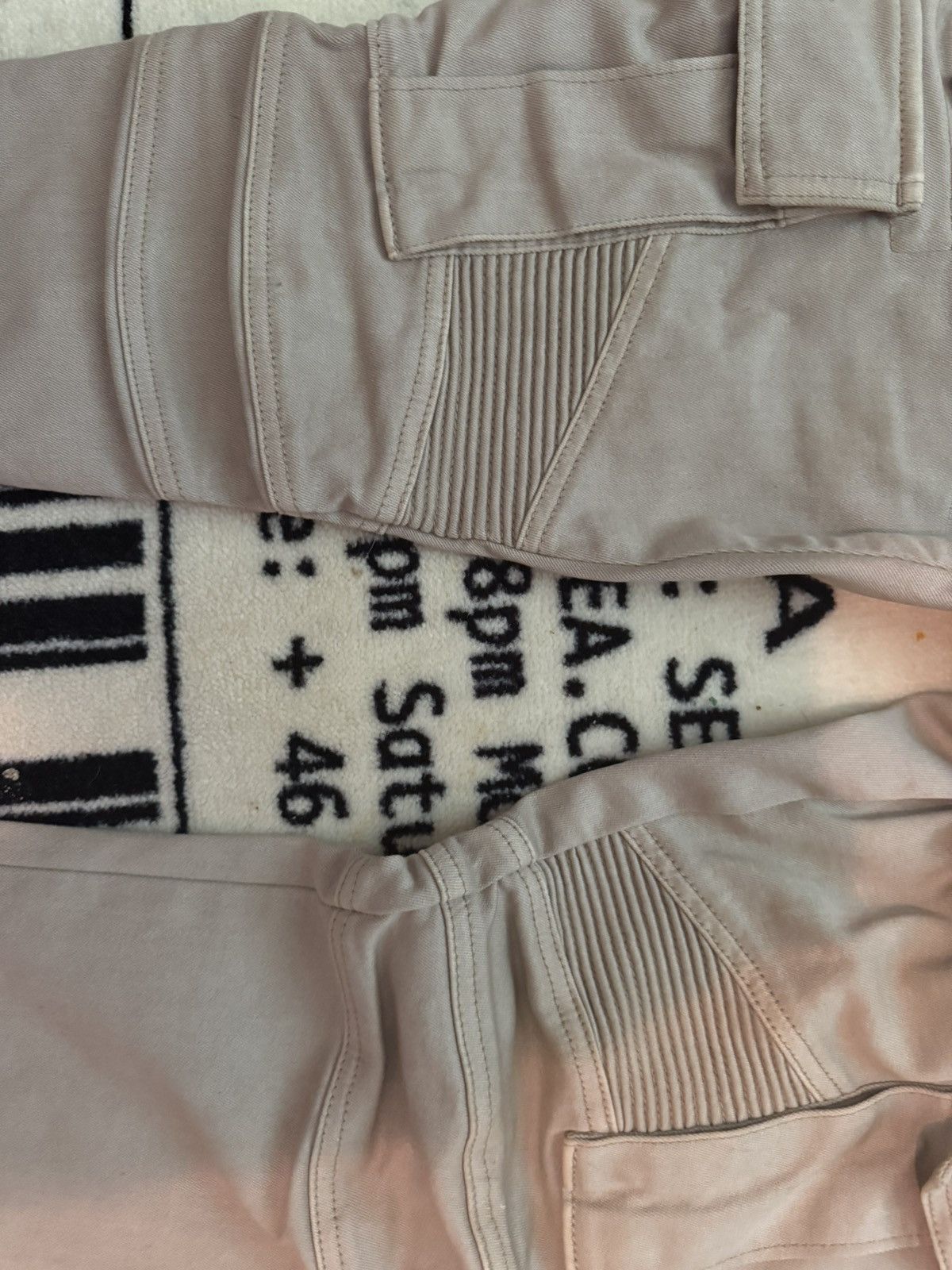 Balmain Balmain Paris Beige Biker Jeans – Moto Zip Denim Size US 28 / EU 44 - 6 Thumbnail
