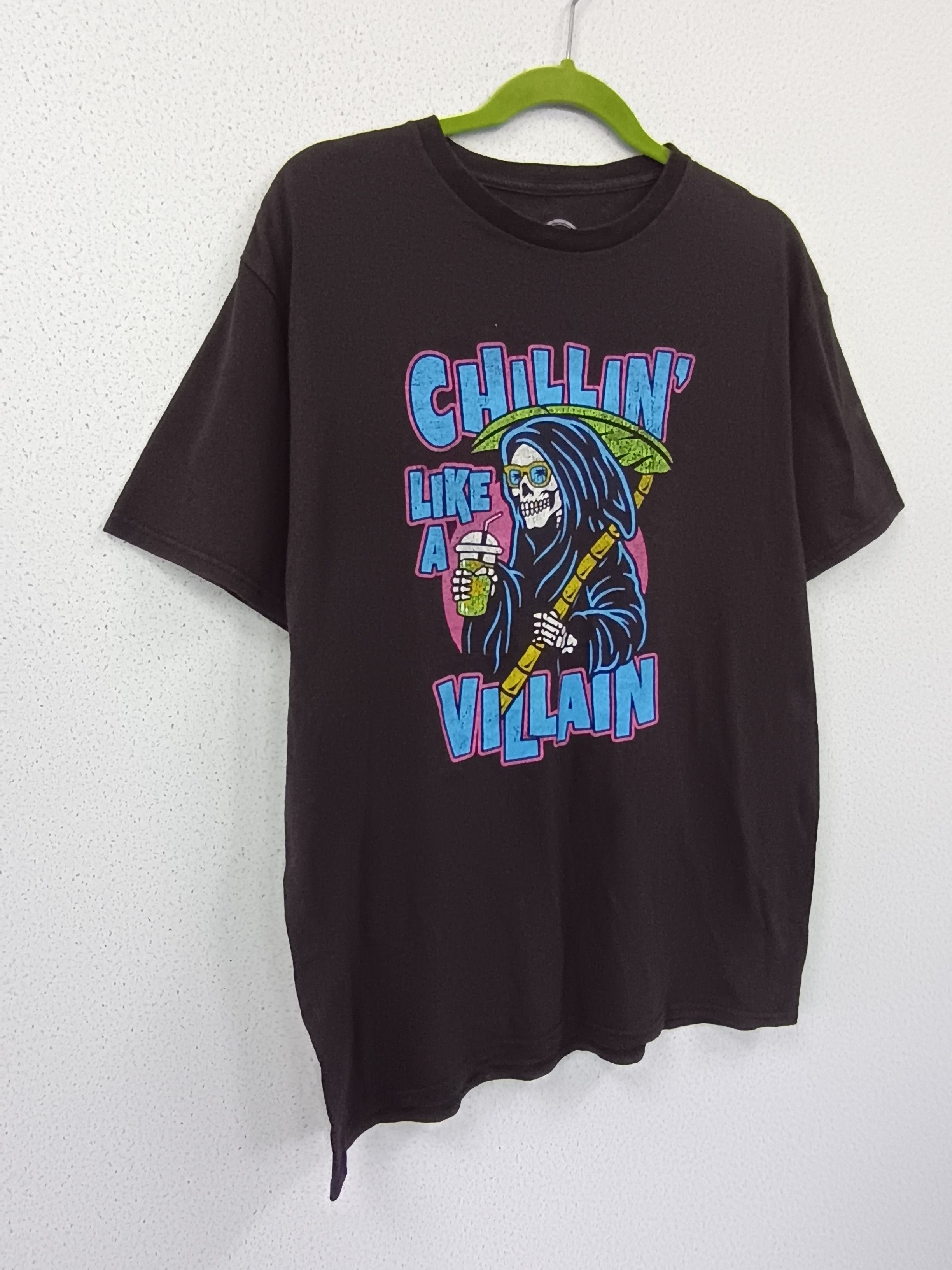 Japanese Brand DOM Chillin' Grimreaper Tshirt Size US L / EU 52-54 / 3 - 3 Thumbnail